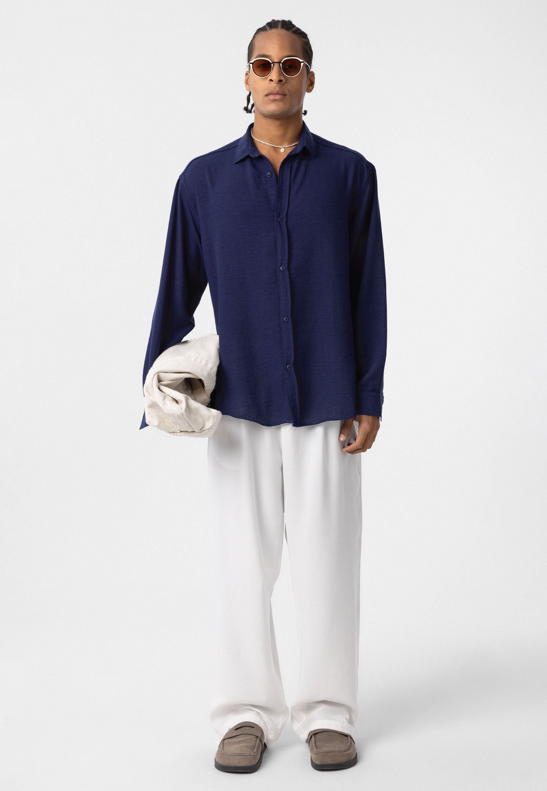 Black Comfort Fit Shirt – Relaxed Everyday Essential