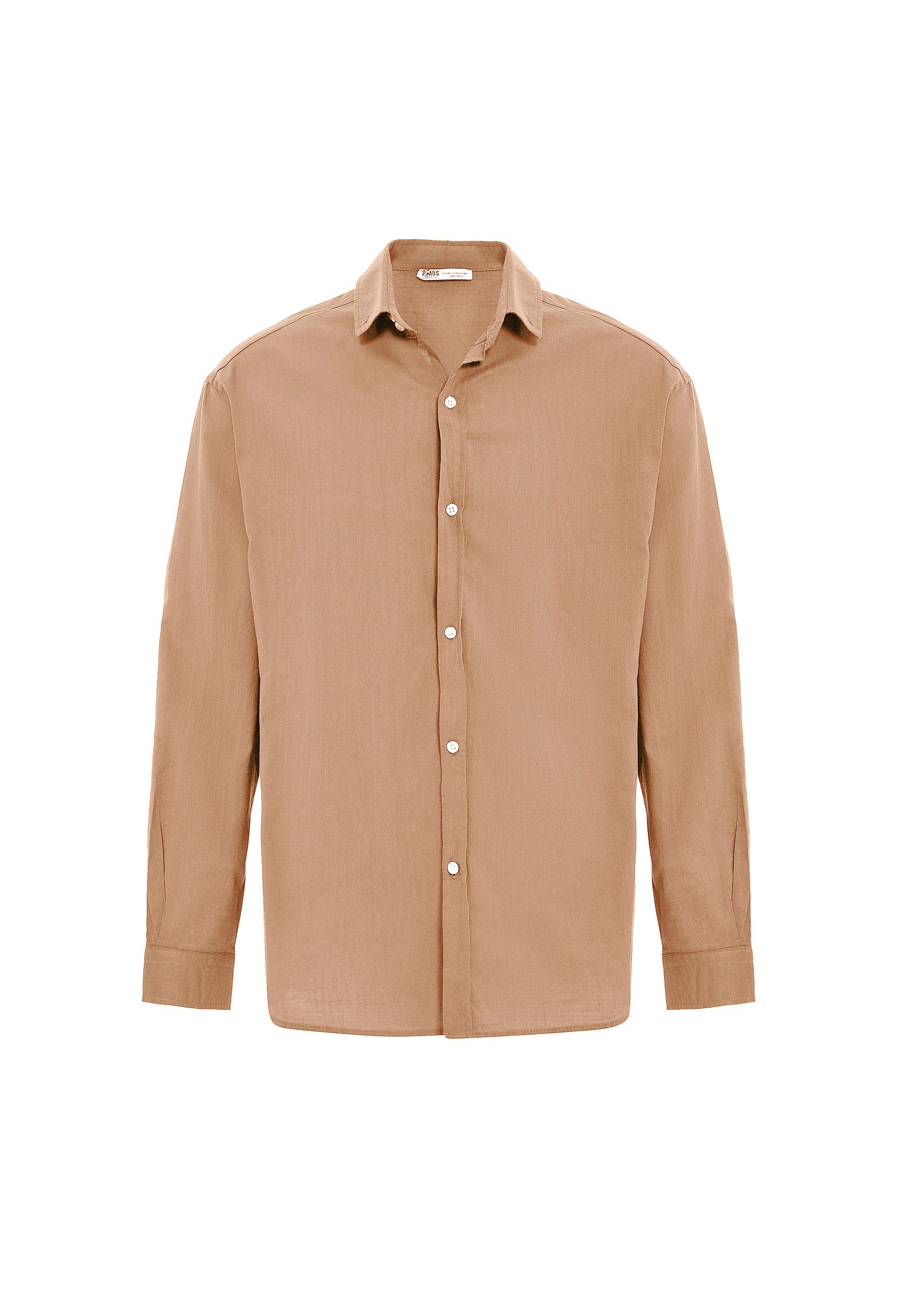 Dusty Camel Button‑Up Shirt – Warm & Relaxed Everyday Feel