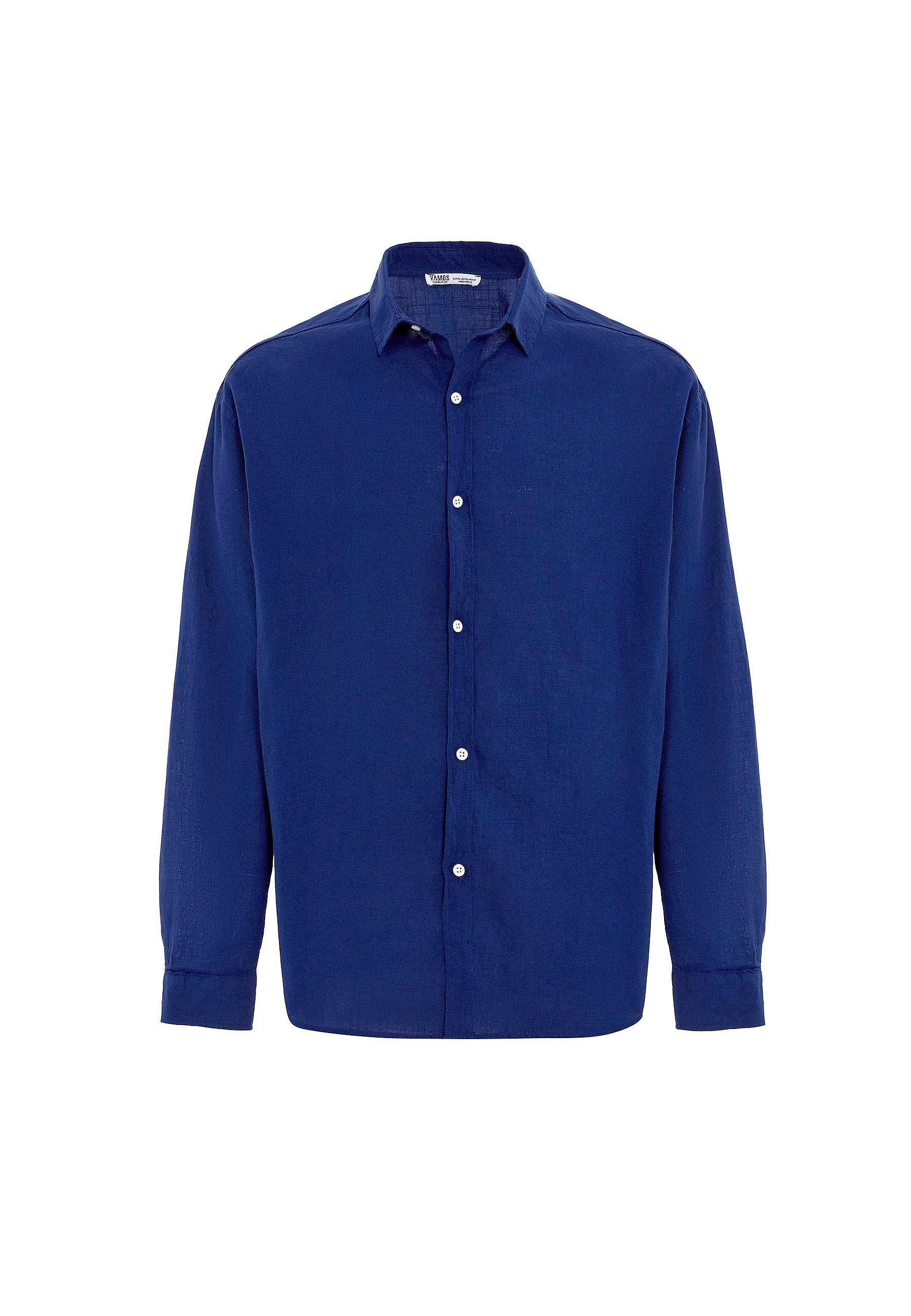 Royal Sapphire Blue Button-Up Shirt – Bold & Breezy Comfort Fit