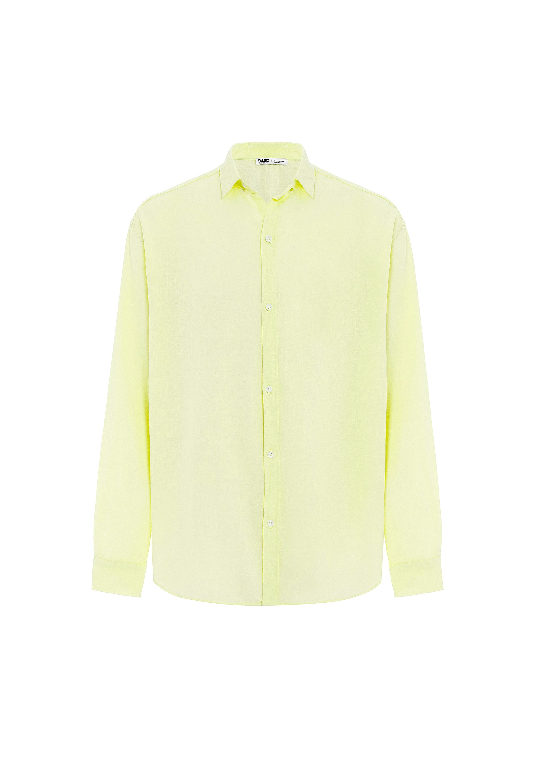 Soft Yellow Oversized Cotton-Linen Shirt – Bright & Breezy Everyday Style