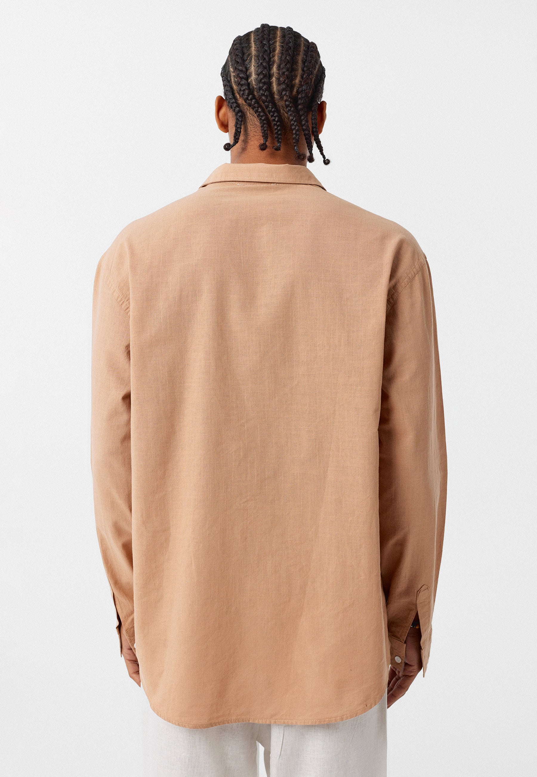 Dusty Camel Button‑Up Shirt – Warm & Relaxed Everyday Feel