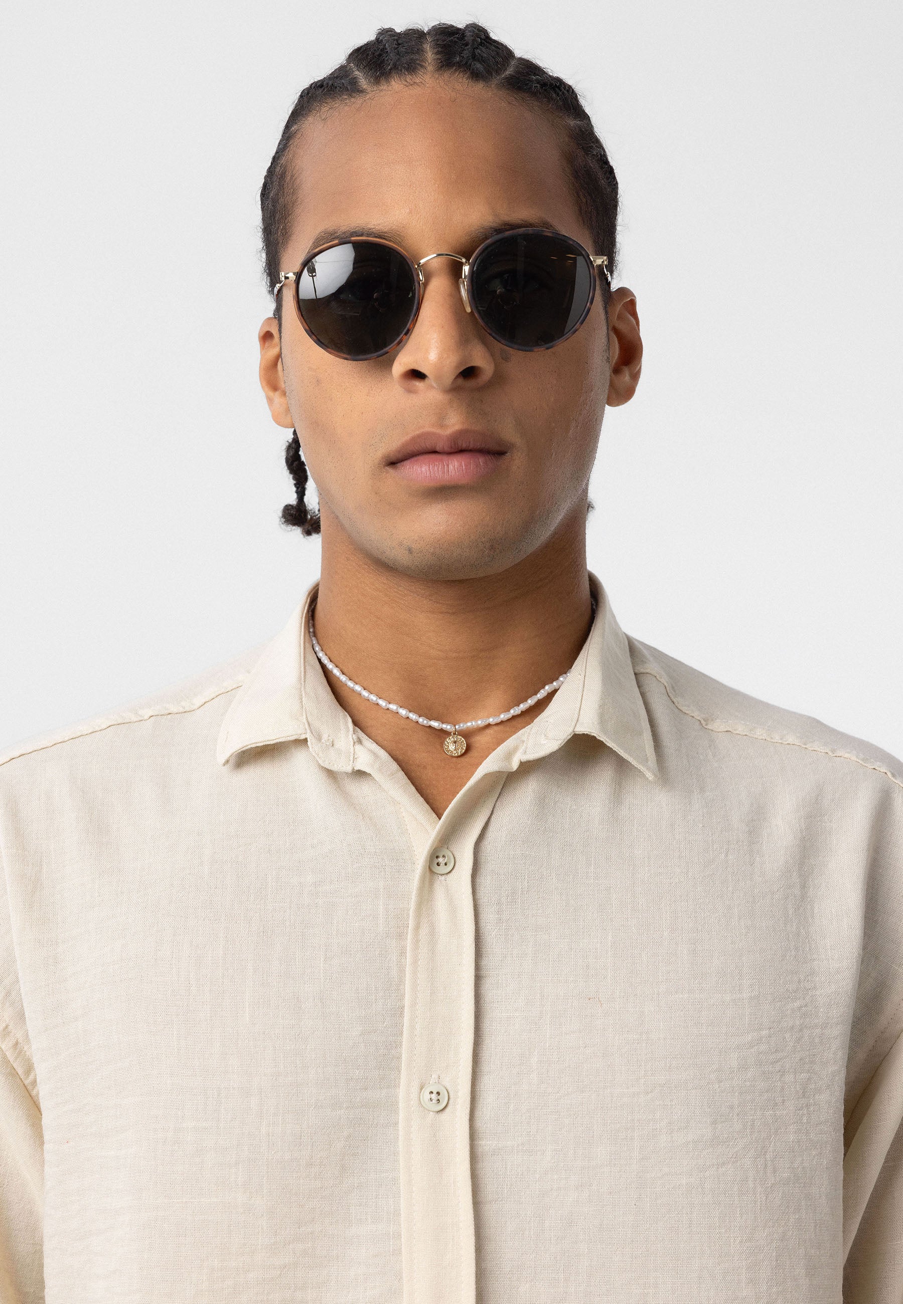 Natural Oat Beige Linen-Blend Shirt – Effortless Summer Classic