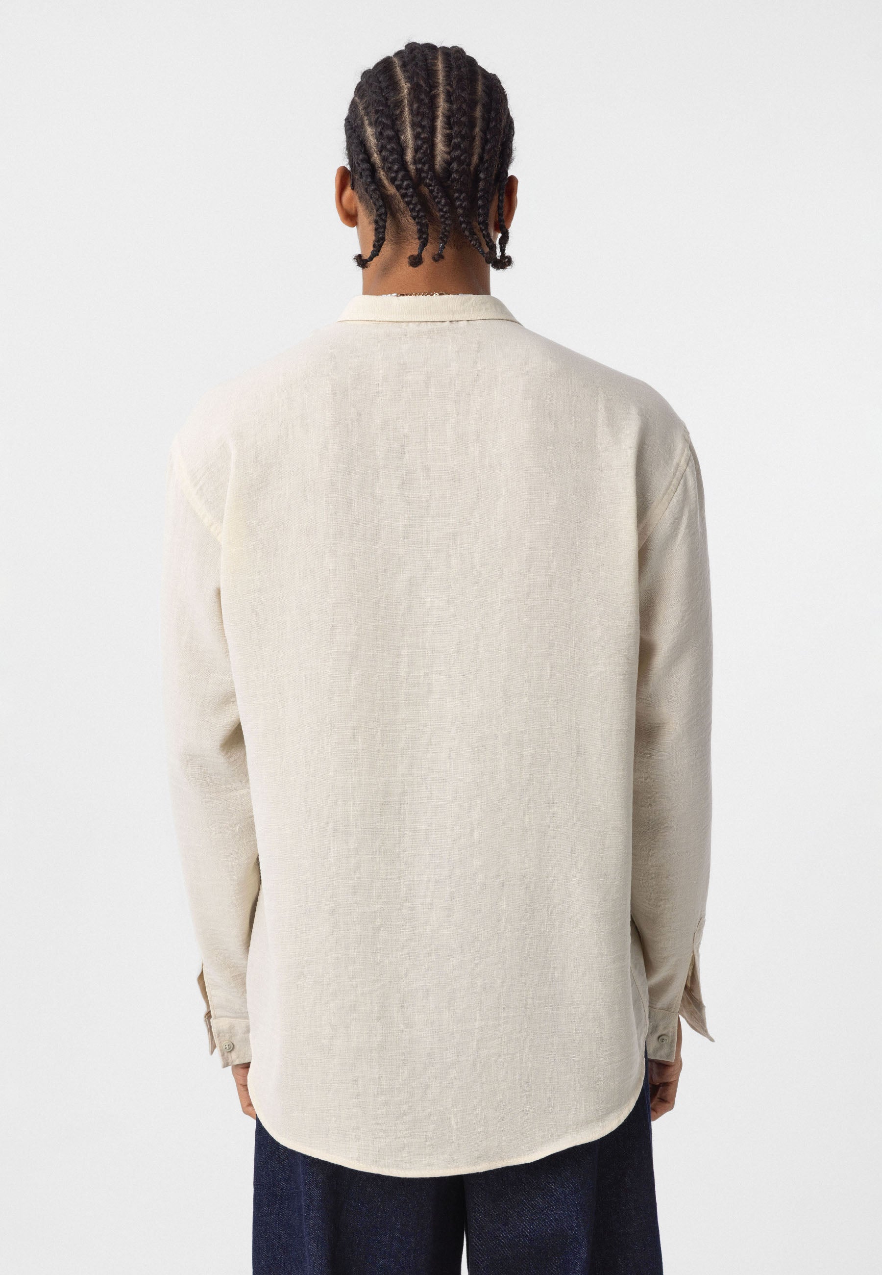 Natural Oat Beige Linen-Blend Shirt – Effortless Summer Classic