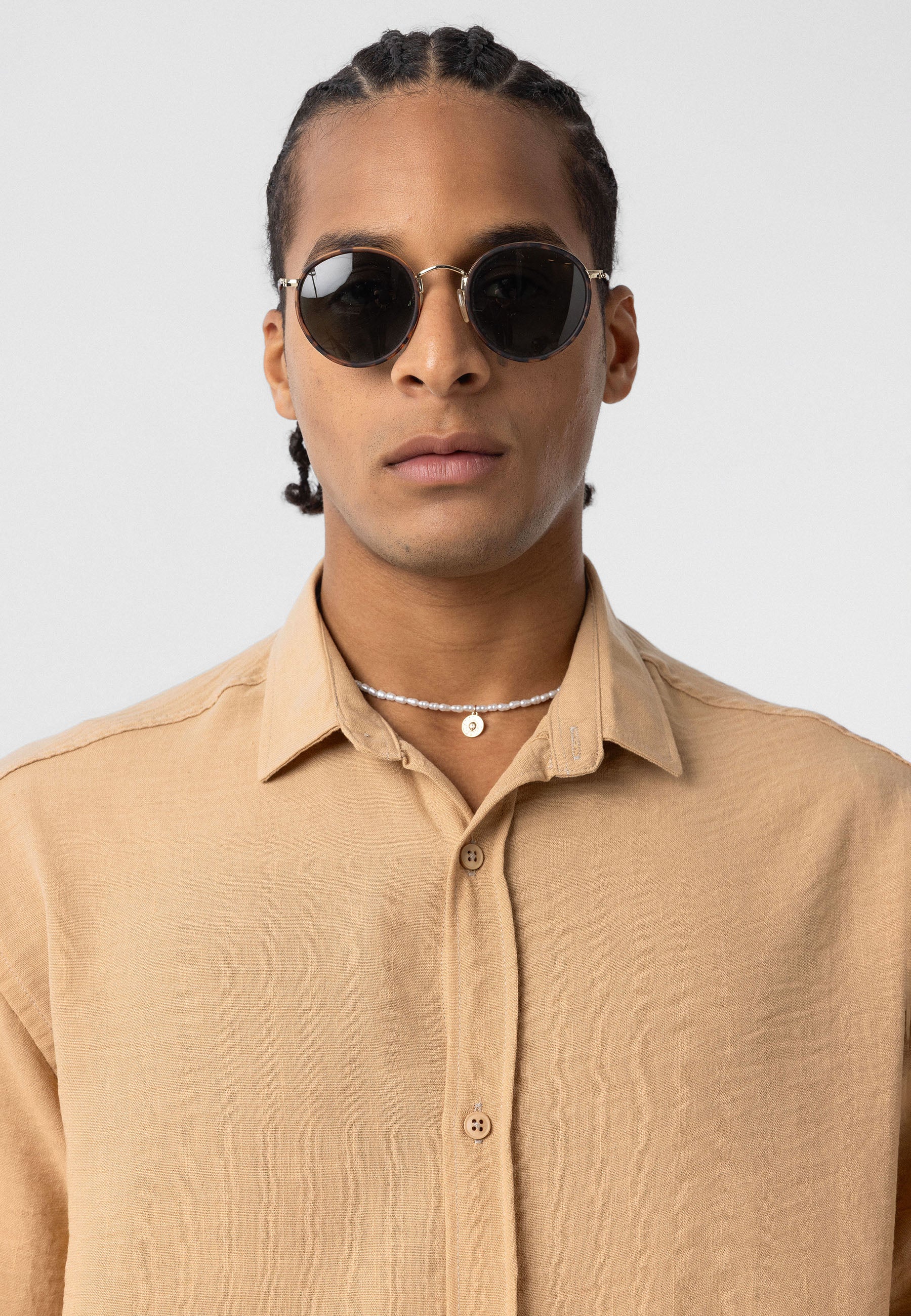 Dark Beige Comfort Fit Shirt – Relaxed Everyday Essential