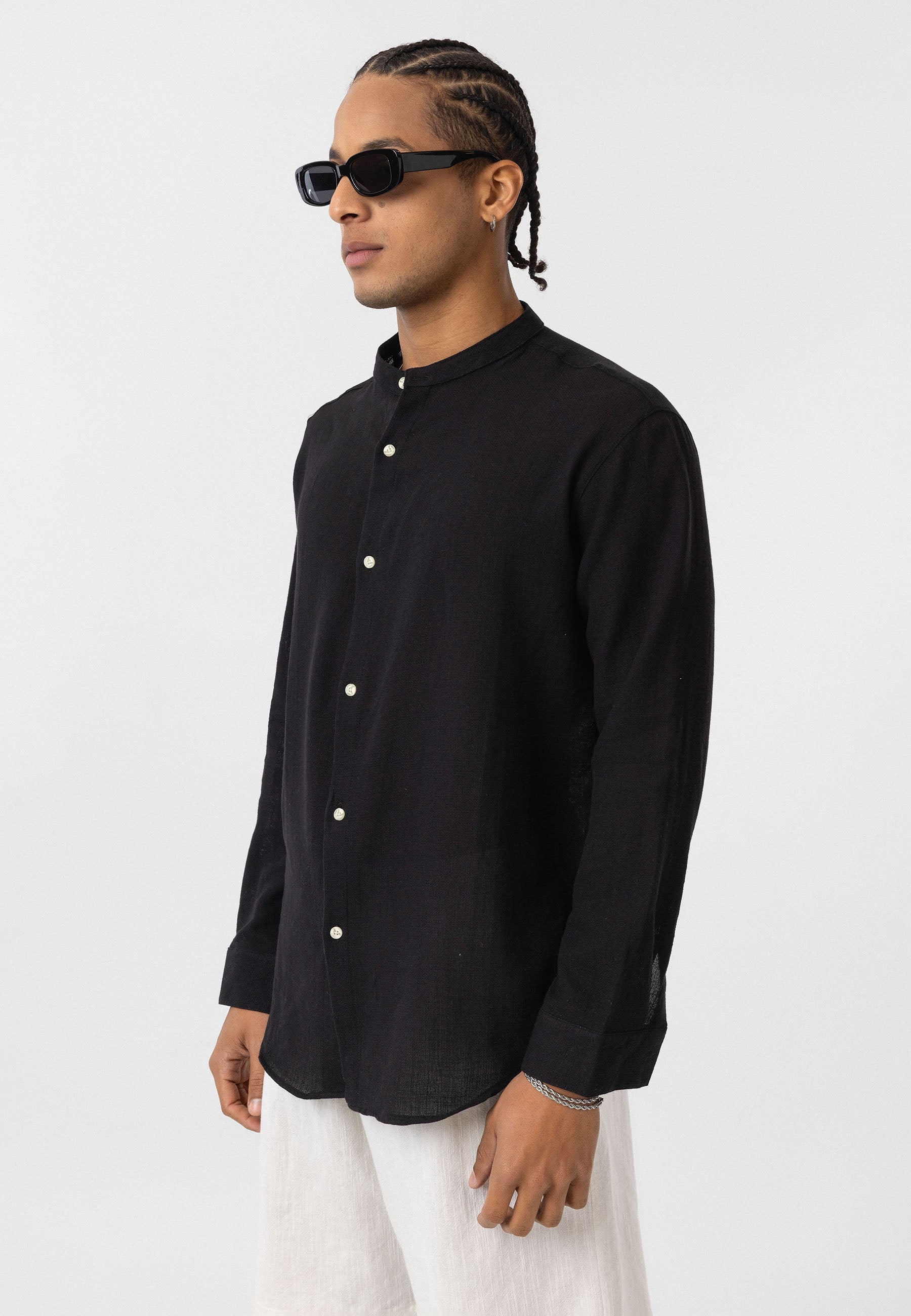 Black Linen Shirt – Lightweight Comfort with Minimal Style
