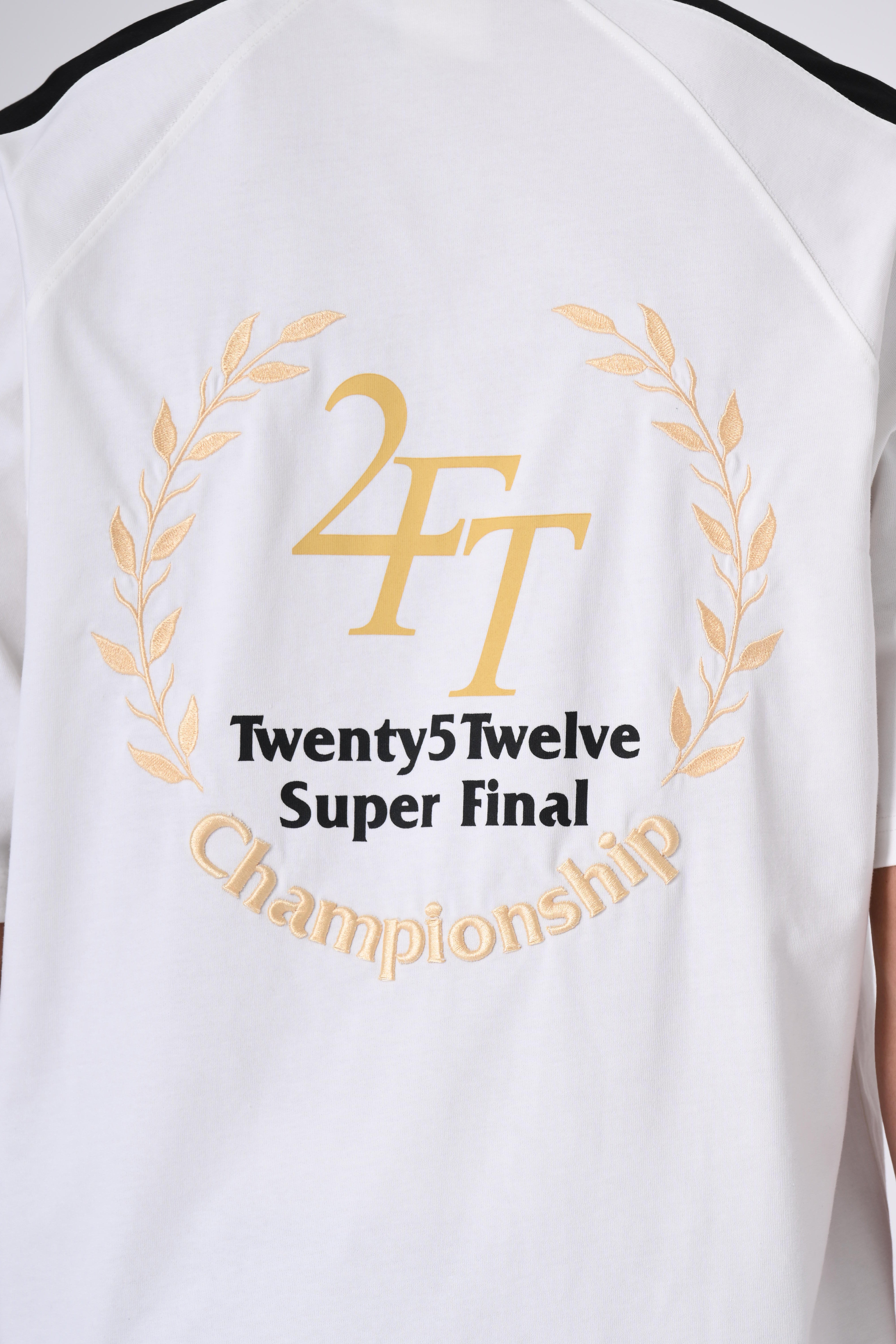 Oversized Polo Tee with Bold Collegiate Print