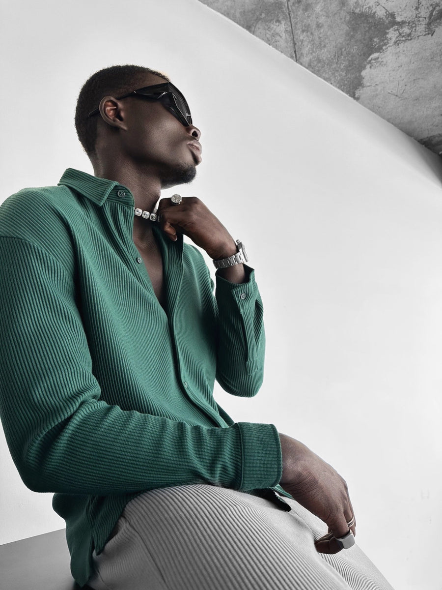 Oversize Cord Shirt - Green