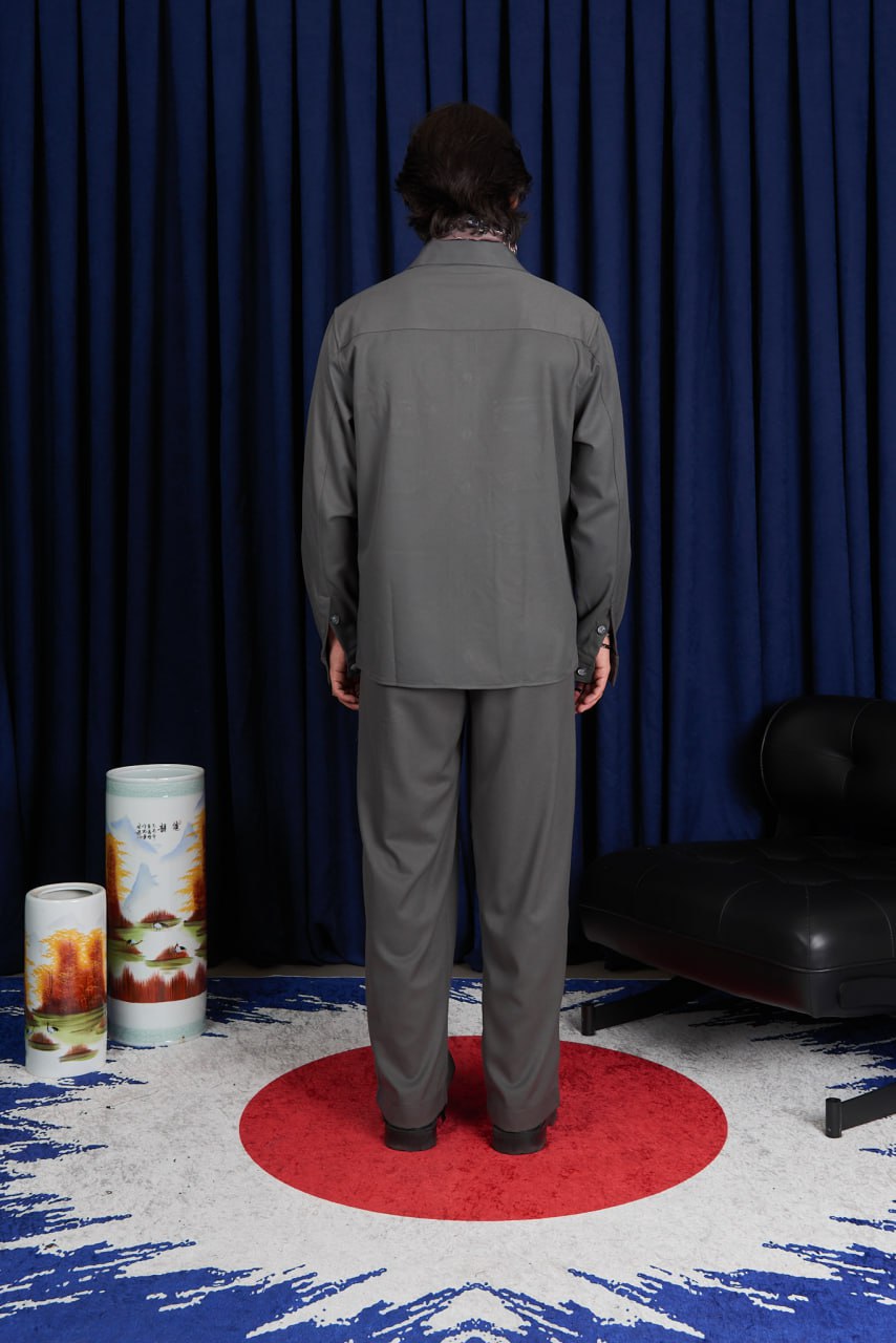 Men’s Wide Fit Pleated Trousers | KAEN Tokyo | Minimal Tailored Pants