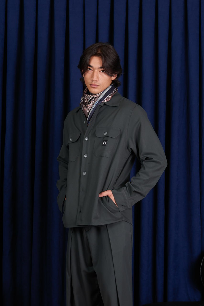 Men’s Premium Utility Shirt | KAEN Tokyo | Modern Minimal Workwear Style
