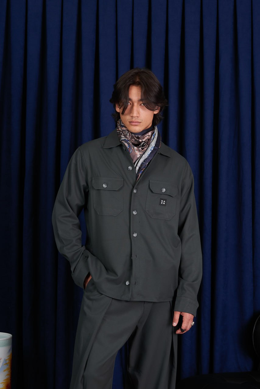 Men’s Premium Utility Shirt | KAEN Tokyo | Modern Minimal Workwear Style