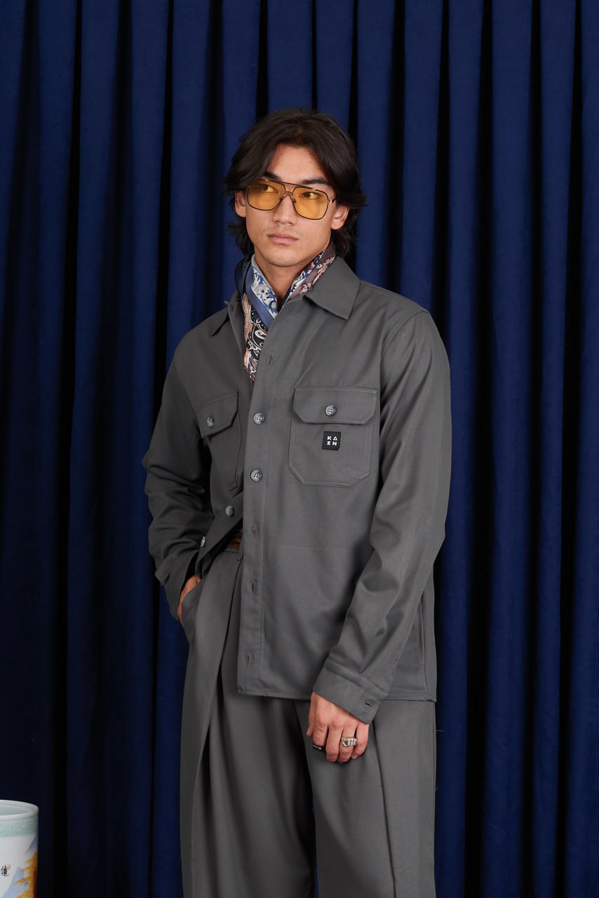 Men’s Premium Utility Shirt | KAEN Tokyo | Modern Minimal Workwear Style
