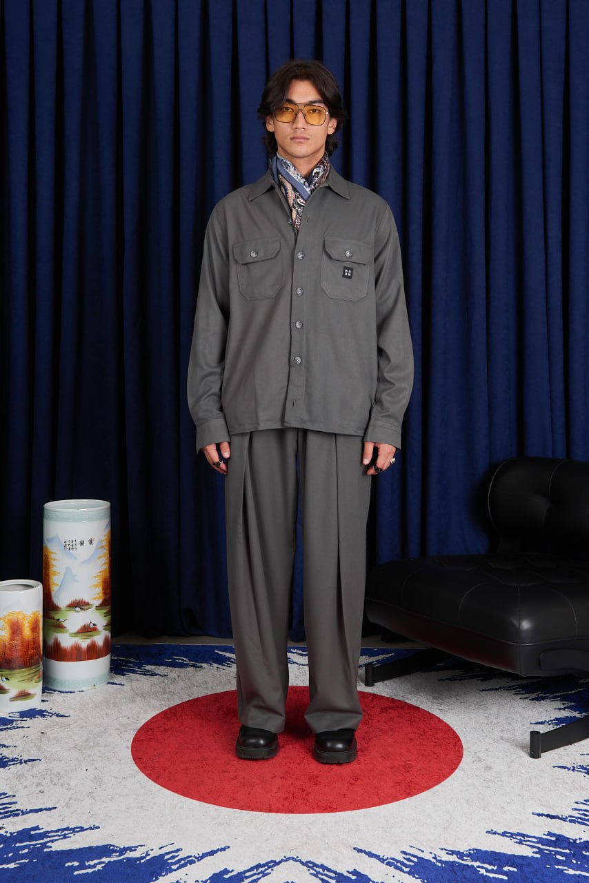 Men’s Premium Utility Shirt | KAEN Tokyo | Modern Minimal Workwear Style