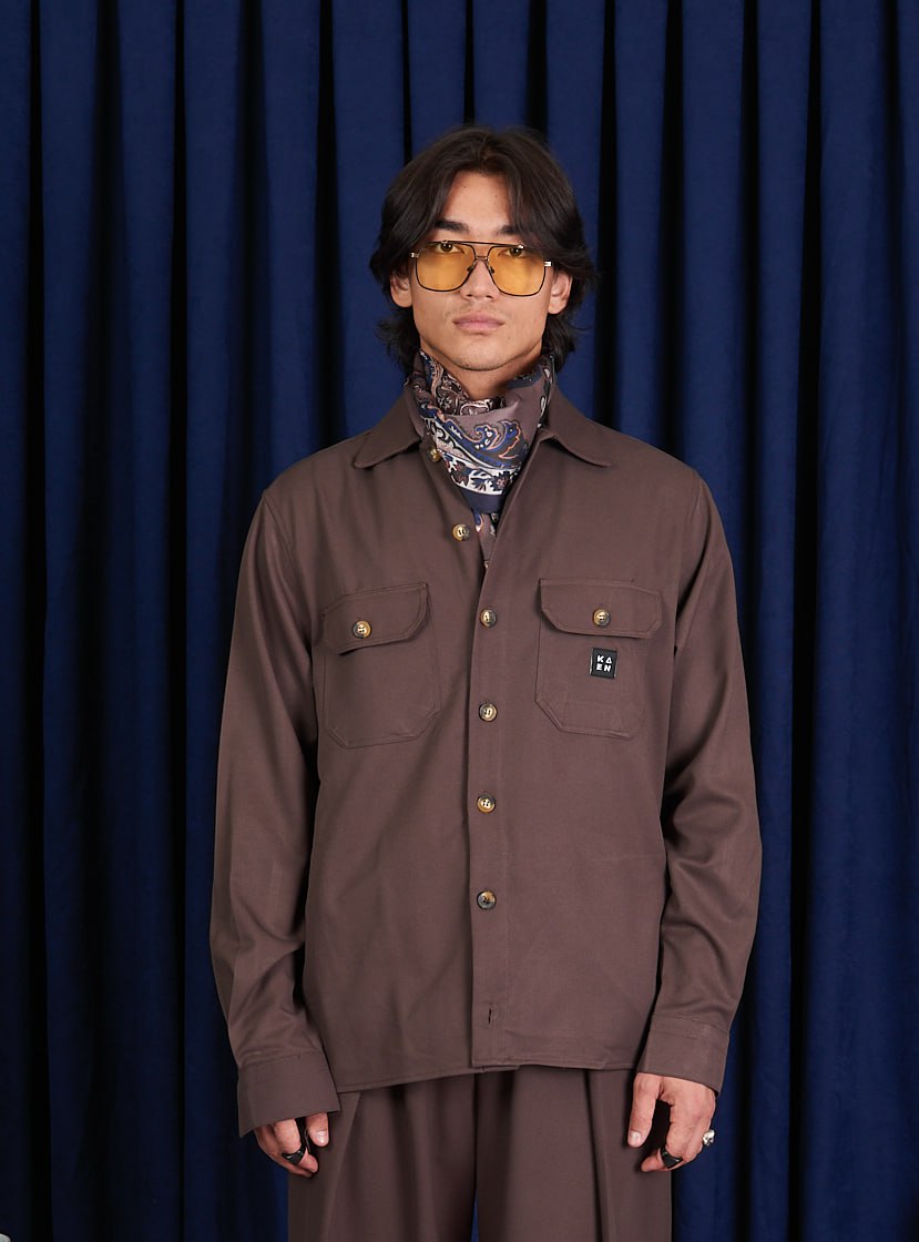 Men’s Premium Utility Shirt | KAEN Tokyo | Modern Minimal Workwear Style