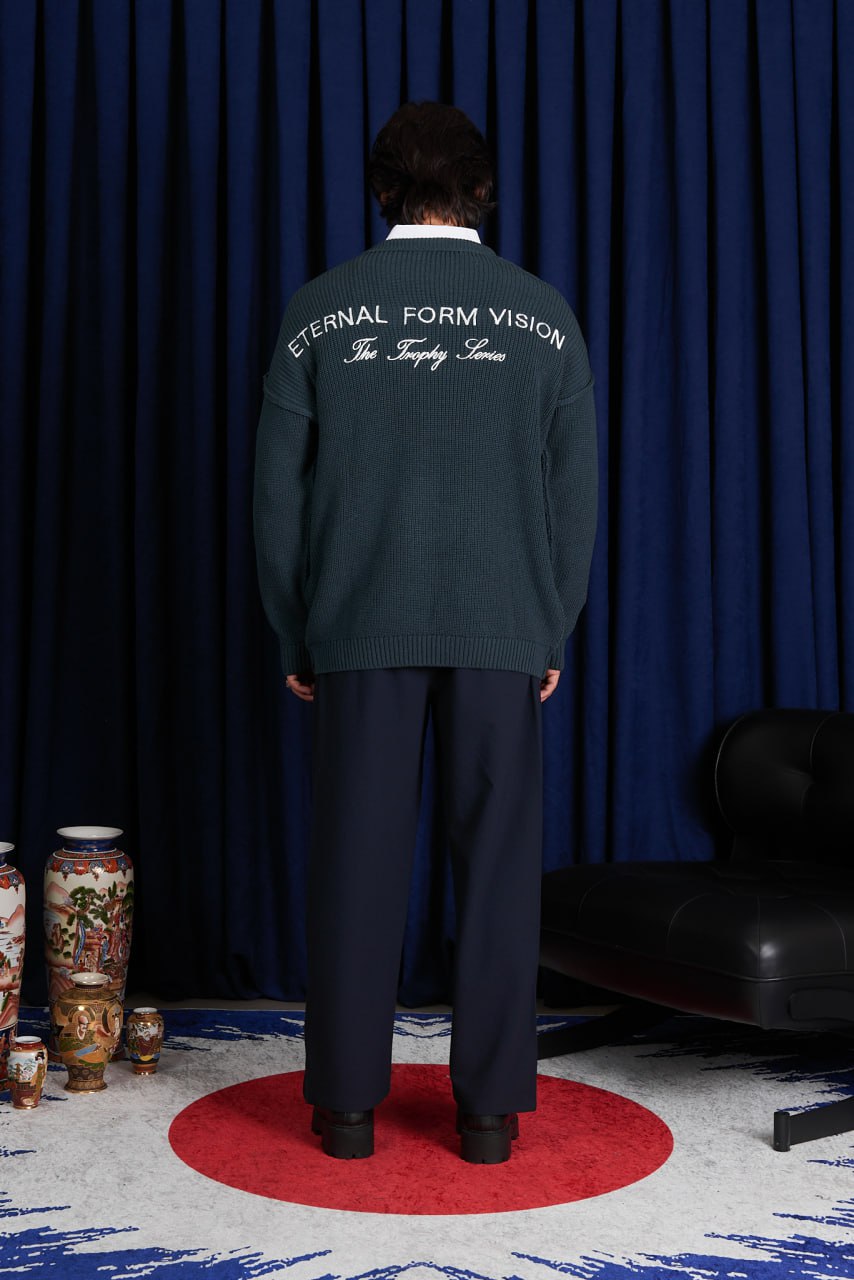 Men’s “The Eternal” Embroidered Knitted Pullover Sweater