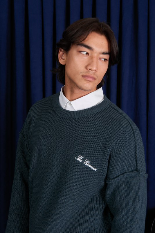 Men’s “The Eternal” Embroidered Knitted Pullover Sweater