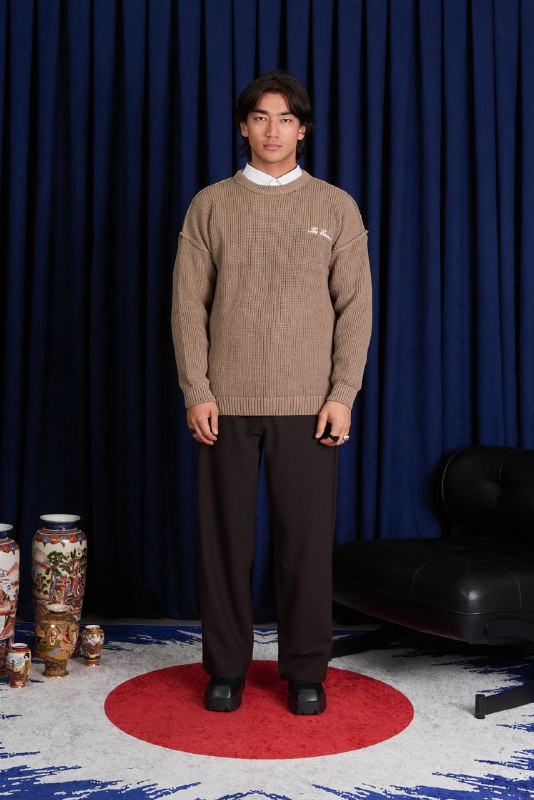 Men’s “The Eternal” Embroidered Knitted Pullover Sweater