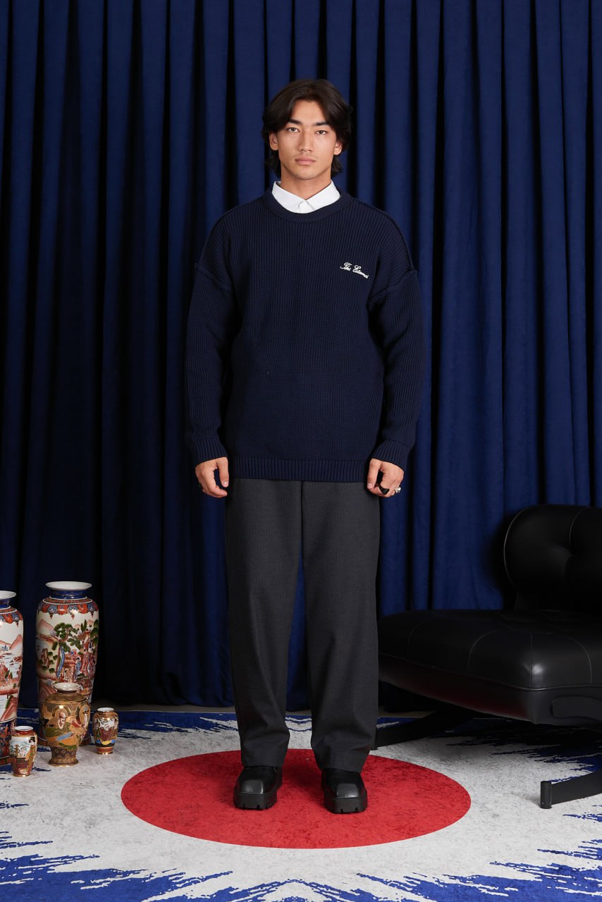 Men’s “The Eternal” Embroidered Knitted Pullover Sweater