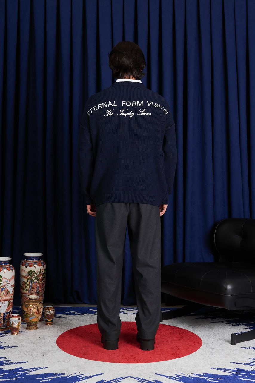 Men’s “The Eternal” Embroidered Knitted Pullover Sweater