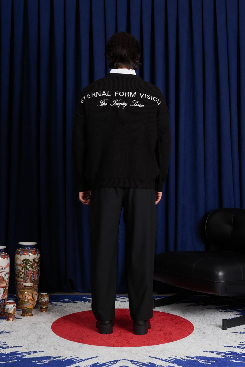 Men’s “The Eternal” Embroidered Knitted Pullover Sweater