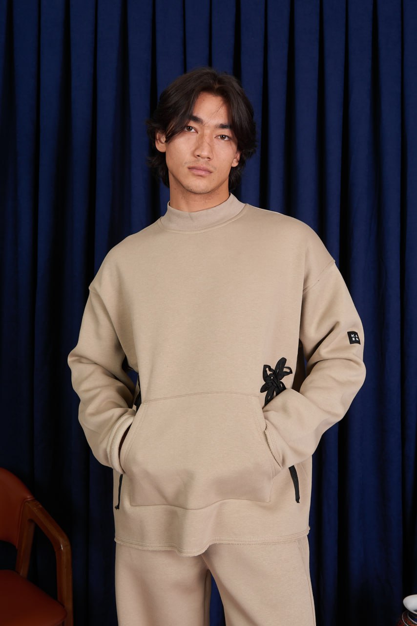 Men’s Korean Oversized Sweatshirt Co-ord Set | Minimal Streetwear Two-Piece Outfit