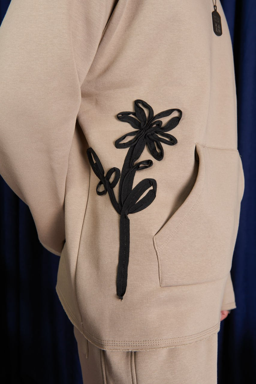 Men’s Korean Oversized Sweatshirt Co-ord Set | Minimal Streetwear Two-Piece Outfit