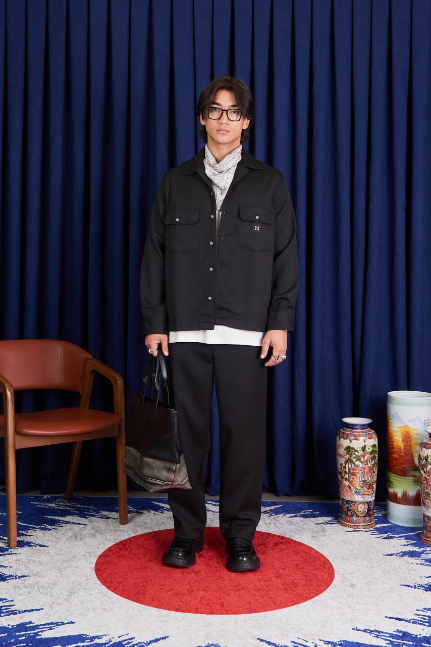 Men’s Korean Minimalist Wide-Leg Trouser | Casual Relaxed-Fit Pants