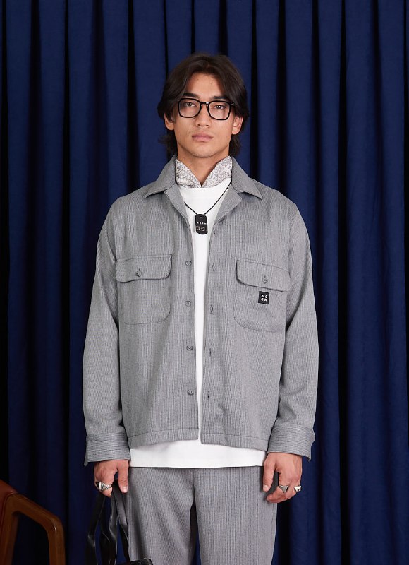 Men’s Korean Minimalist Co-ord Shirt Set