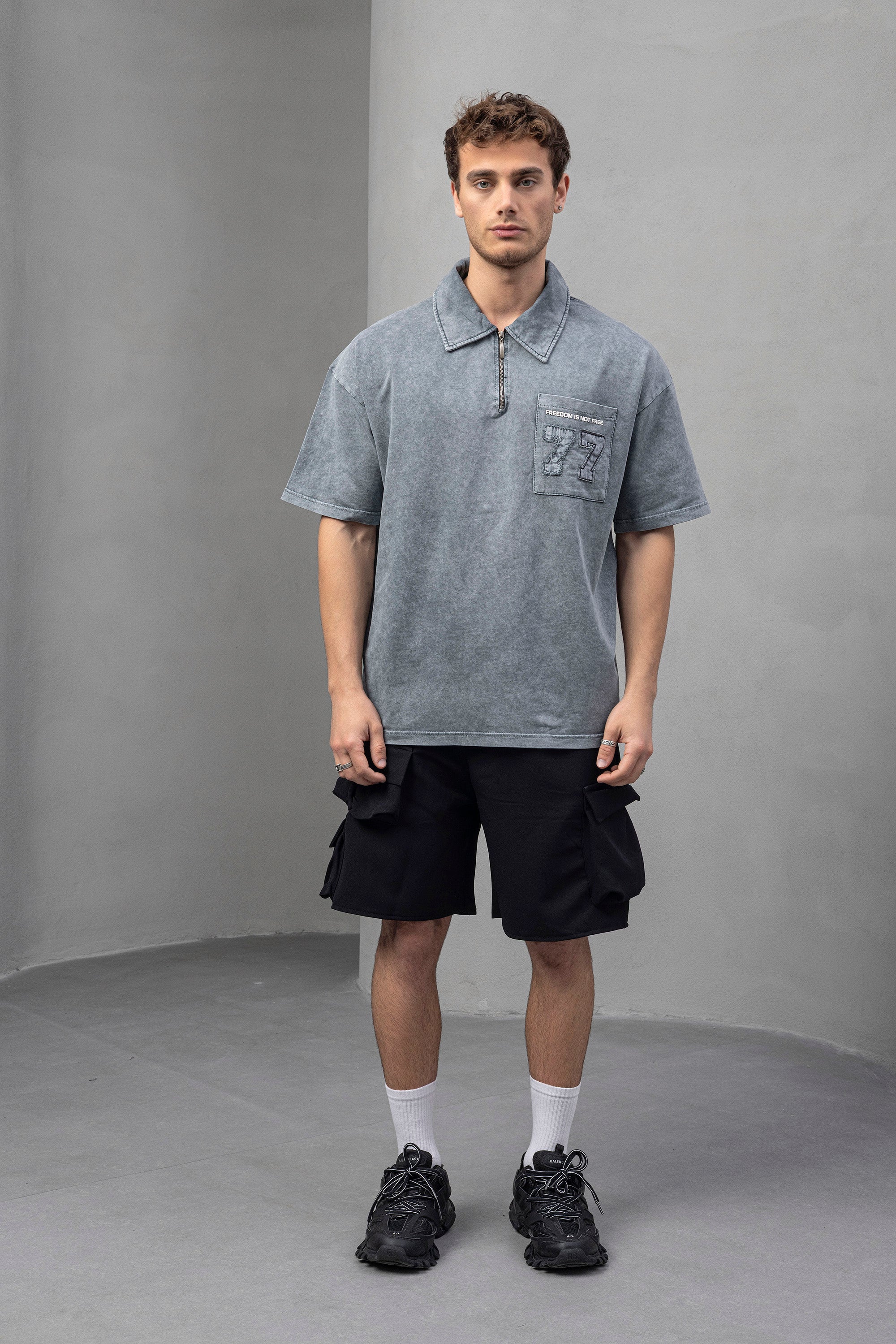 Washed Polo T-shirts – Relaxed Washed Cotton Fit