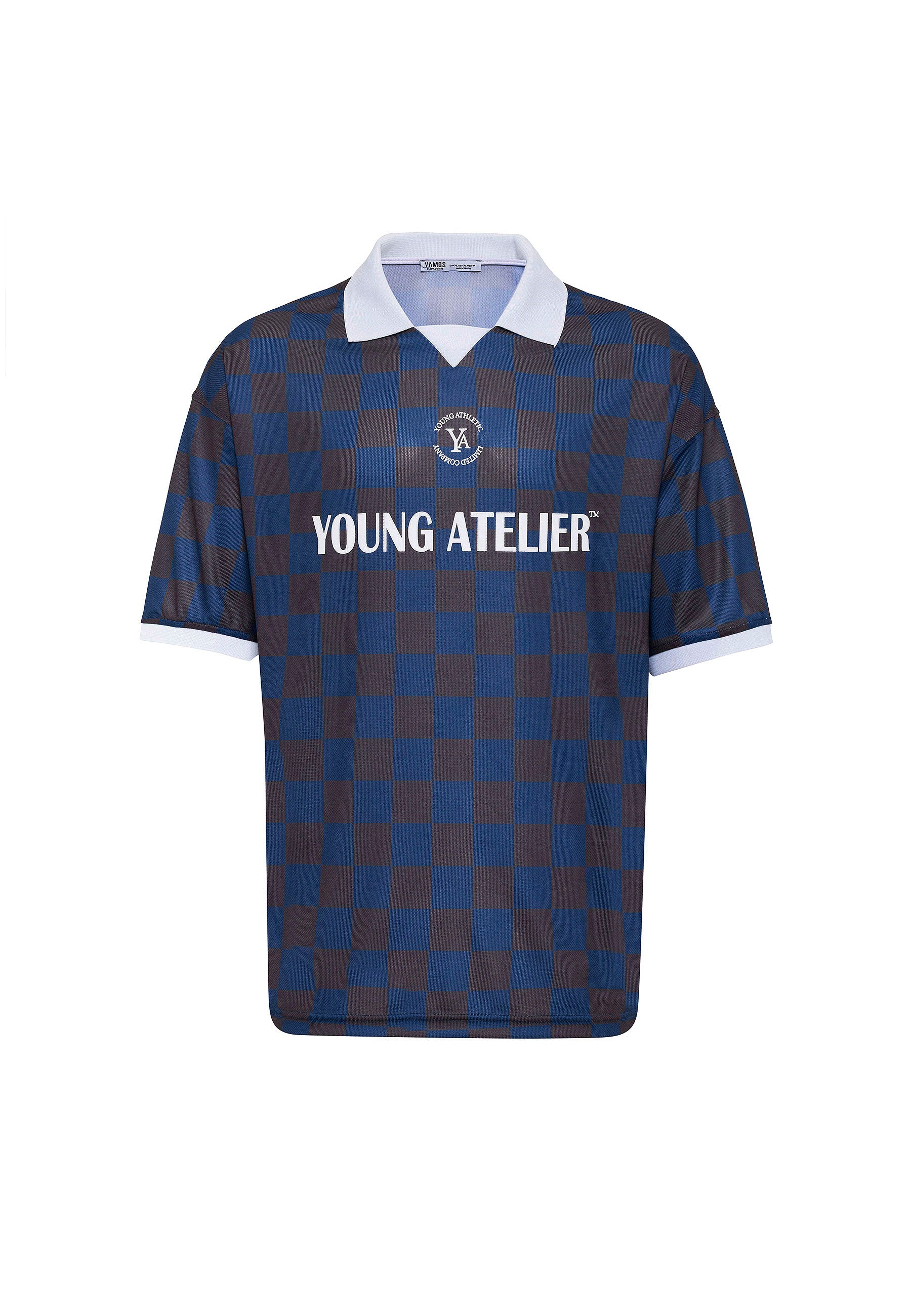 Oversized Polo‑Collar Jersey T-shirts – Sporty Contrast With Polish