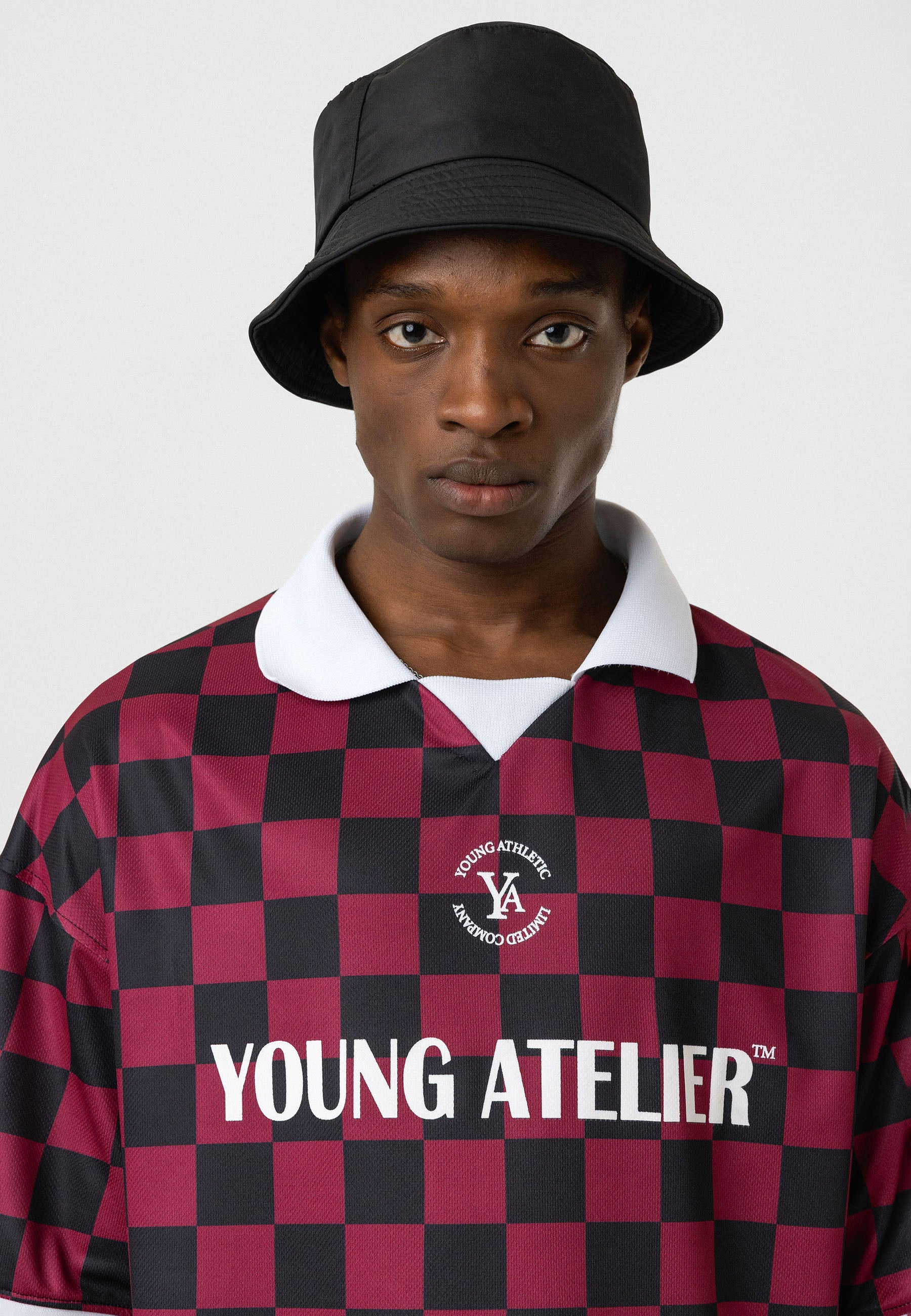 Oversized Polo‑Collar Jersey T-shirts – Sporty Contrast With Polish