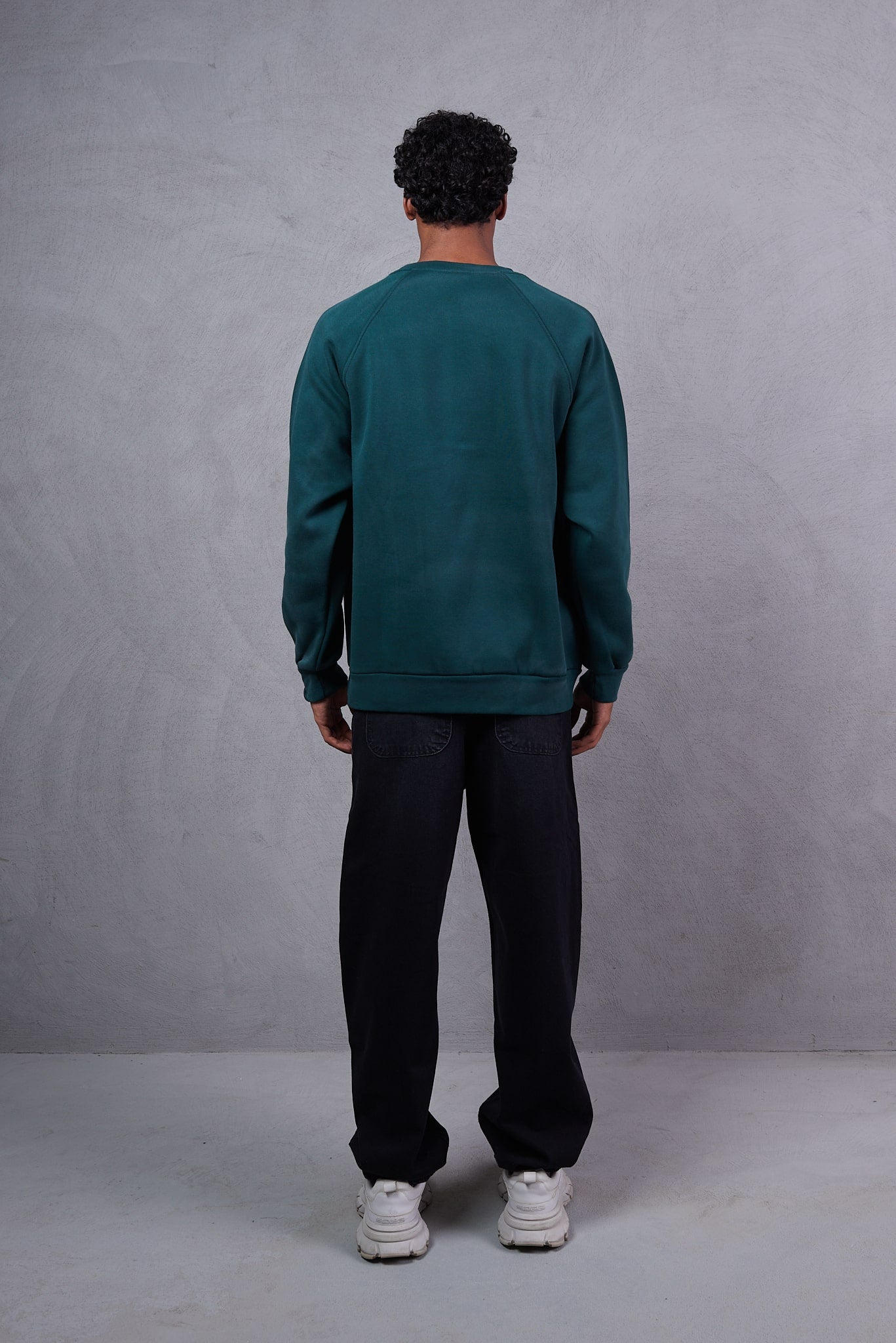 Men’s Organic Cotton Crewneck sweatshirt – Teal Green