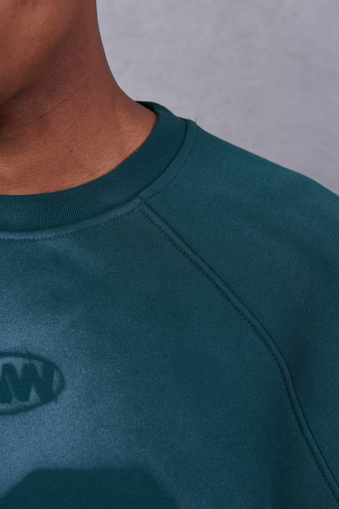 Men’s Organic Cotton Crewneck sweatshirt – Teal Green