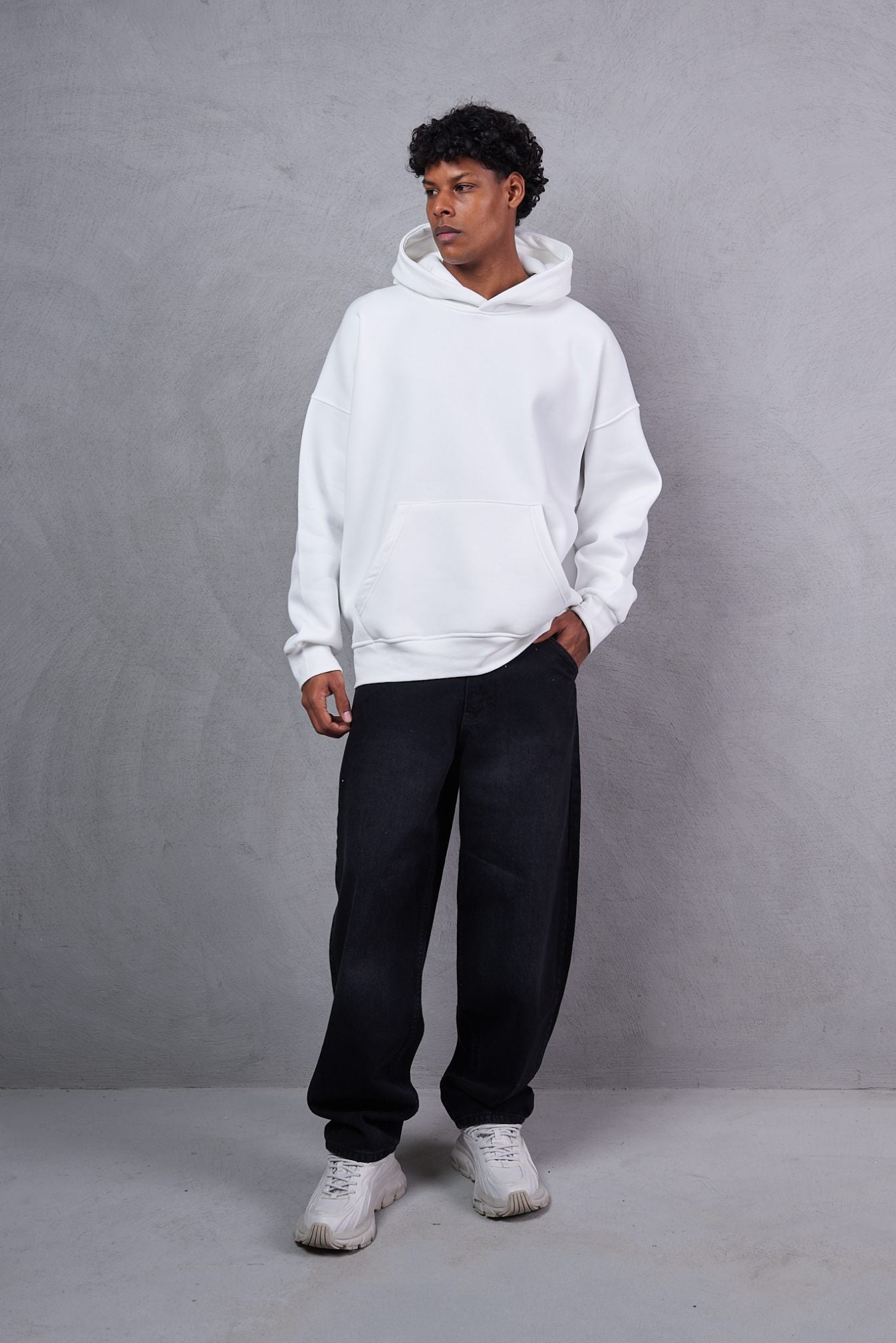 Basic Oversized Over-The-Head Hoodie
