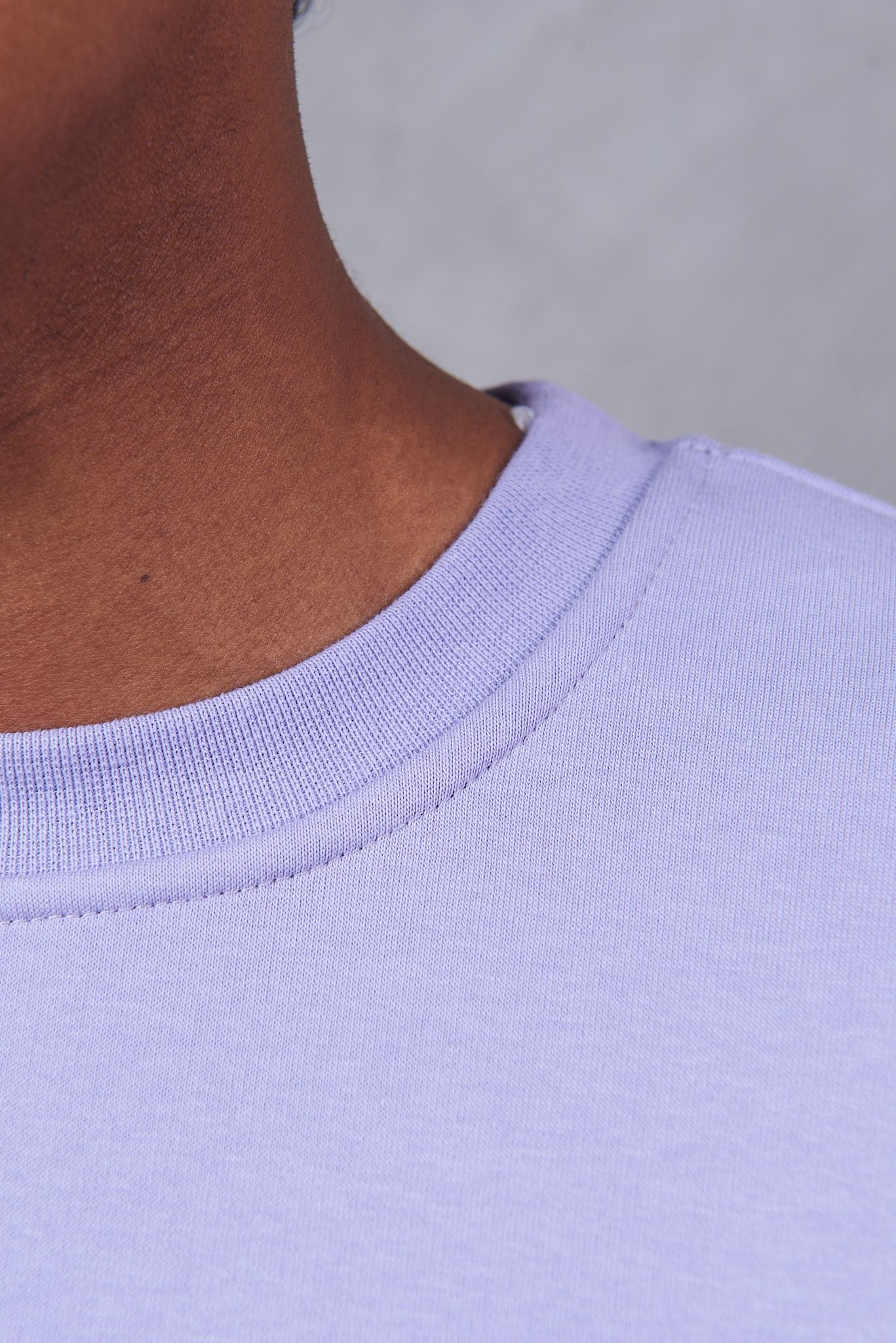  Oversized Boxy Extended Neck Sweatshirt