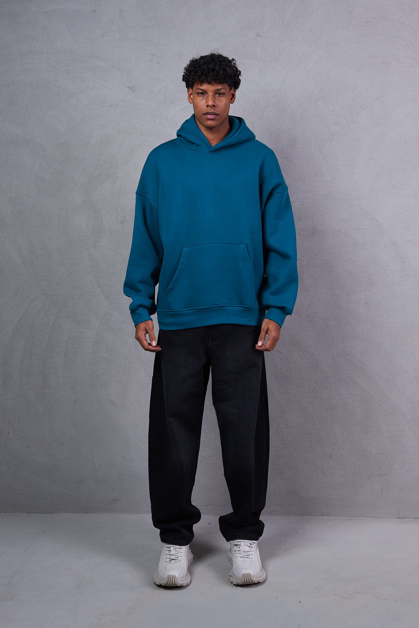 Men Solid Hoodie