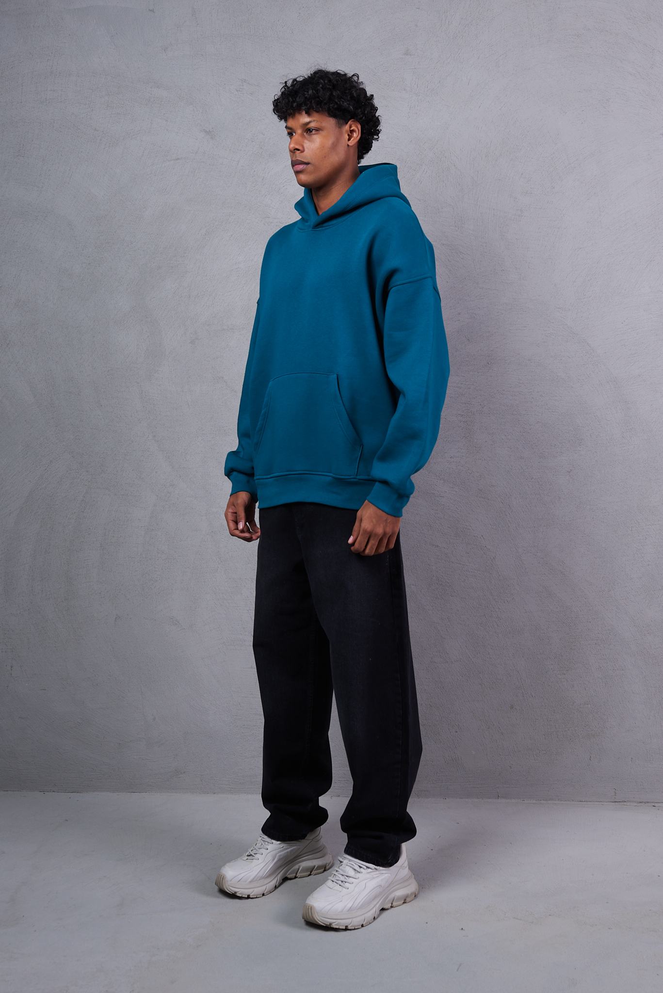 Men Solid Hoodie