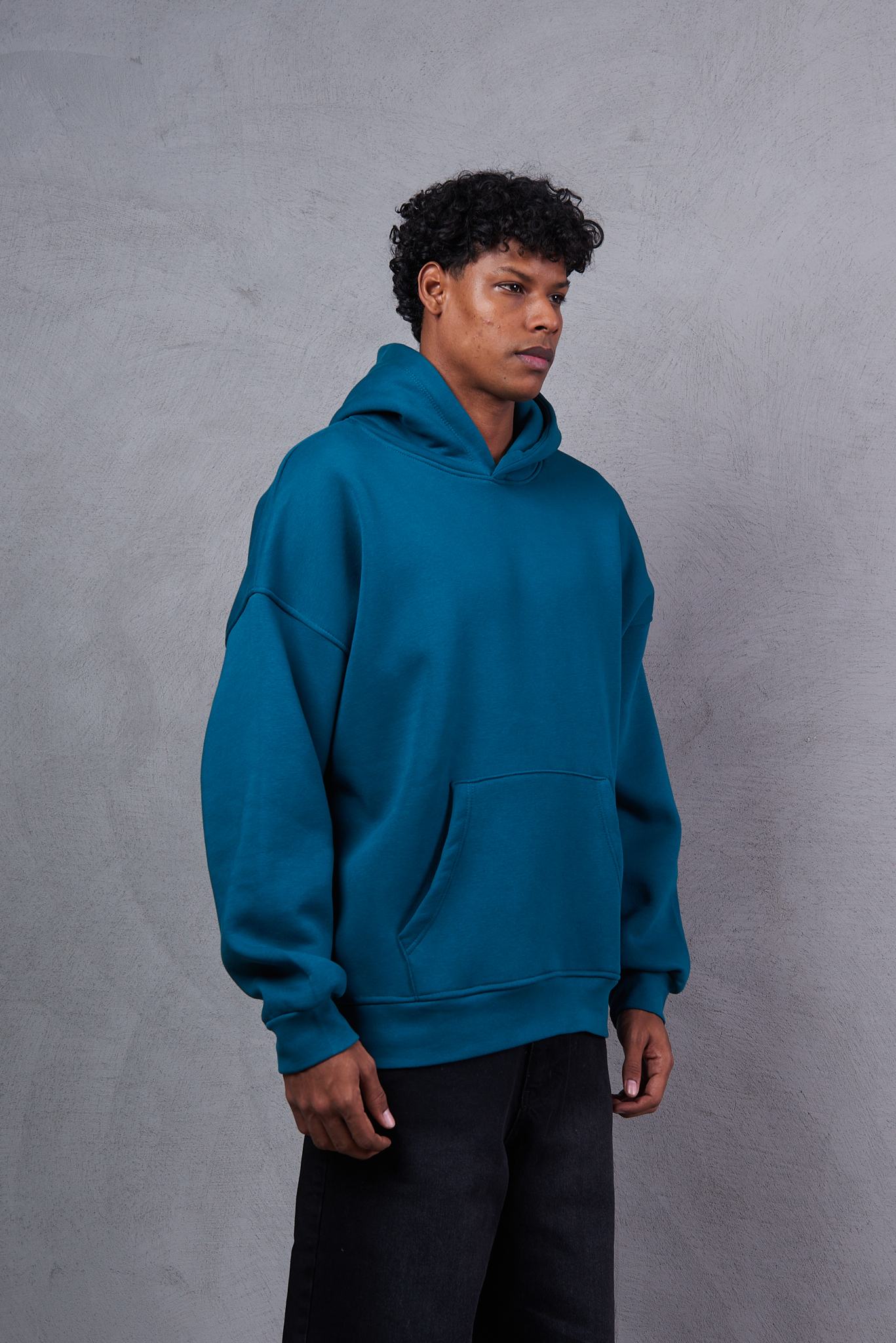 Men Solid Hoodie
