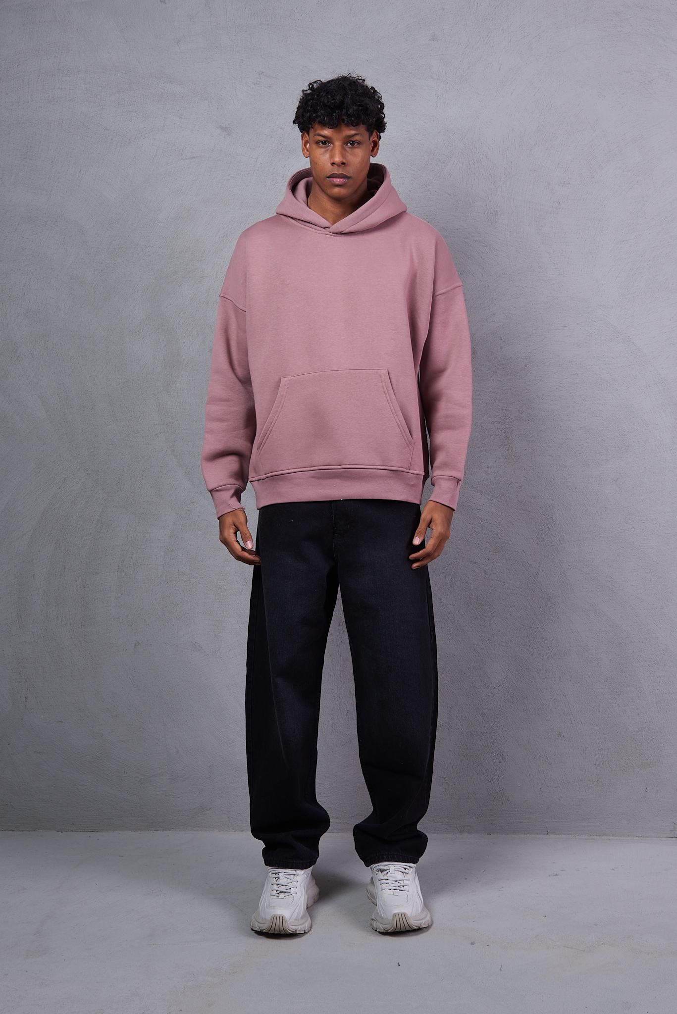 Men's Solid Hooded Full Sleeves Regular Fit Hoodie