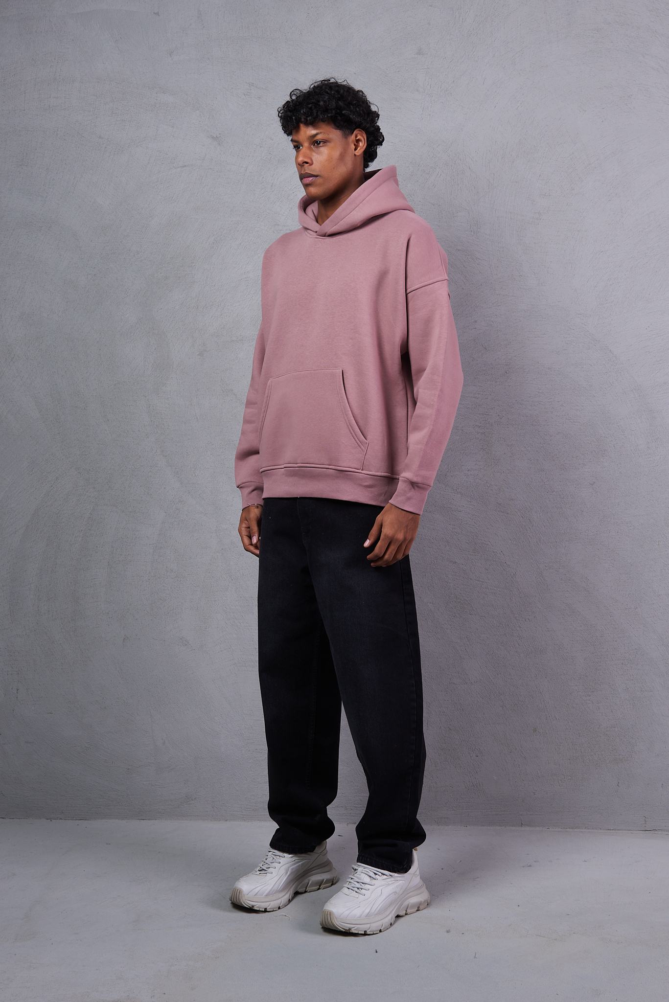Men's Solid Hooded Full Sleeves Regular Fit Hoodie
