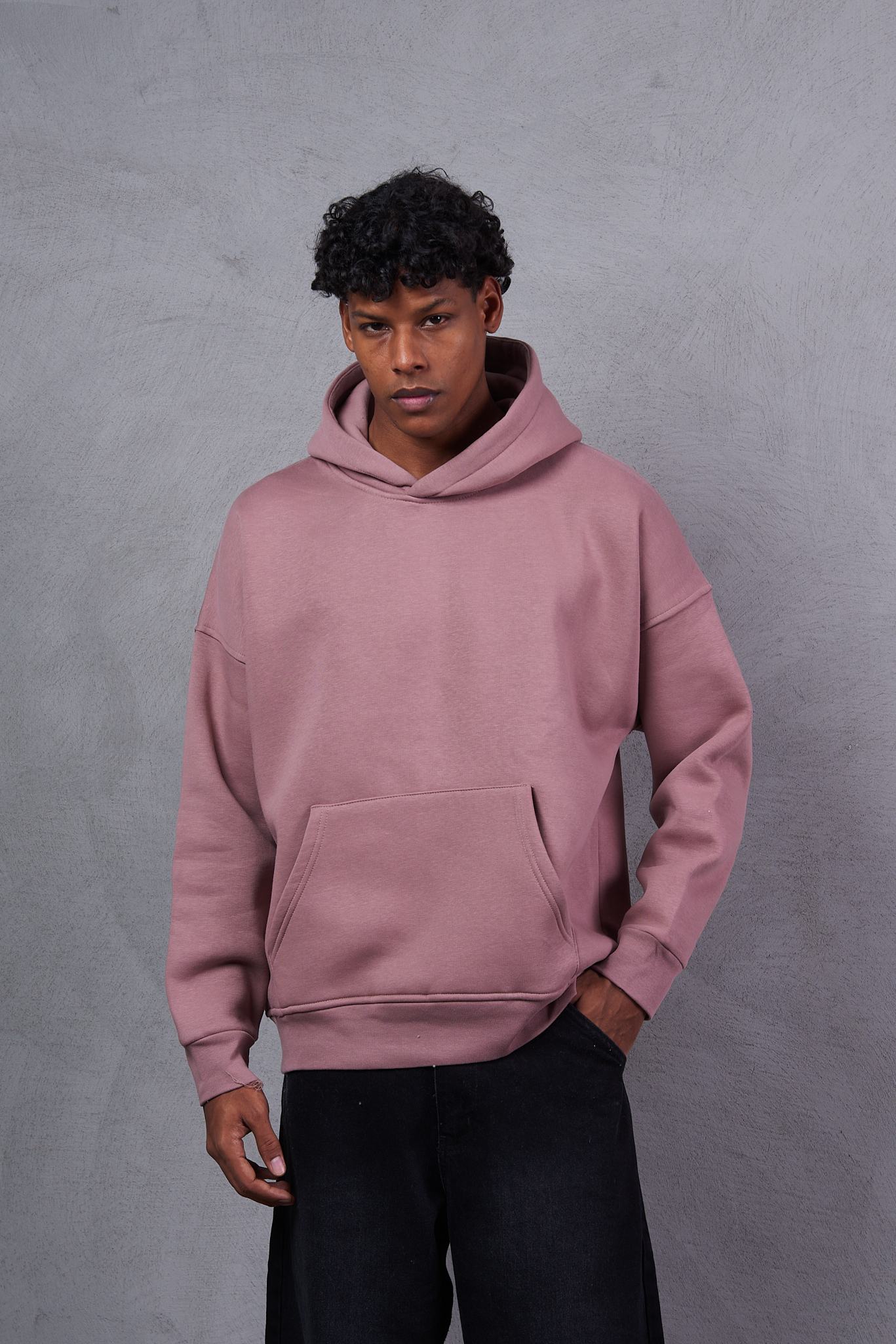 Men's Solid Hooded Full Sleeves Regular Fit Hoodie