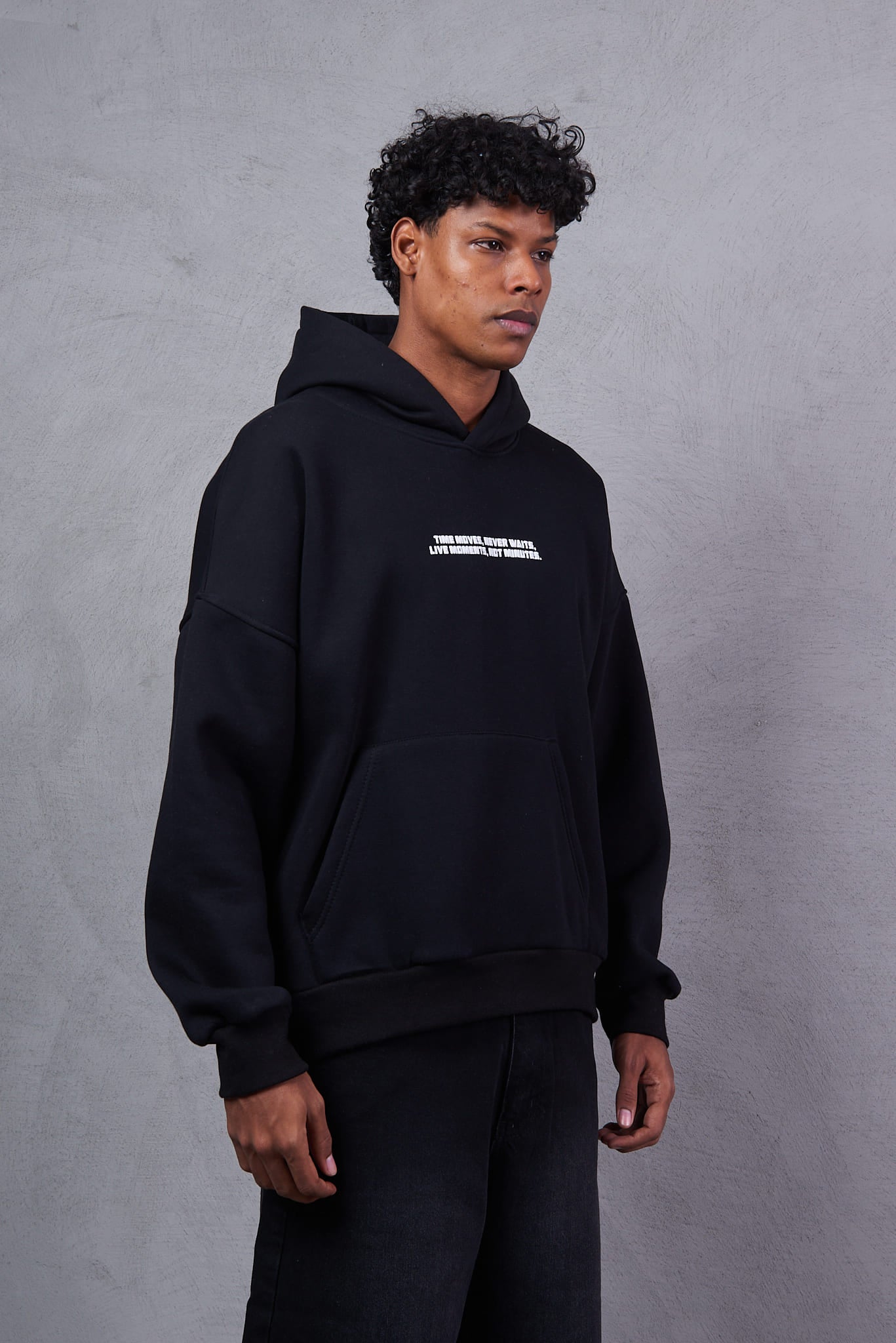 Oversized Multi Graphic Zip Through Hoodie
