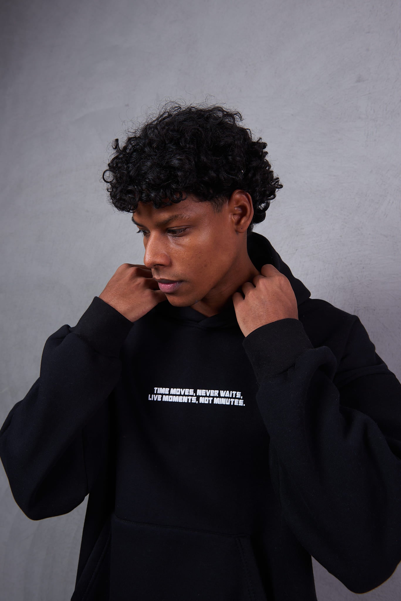 Oversized Multi Graphic Zip Through Hoodie