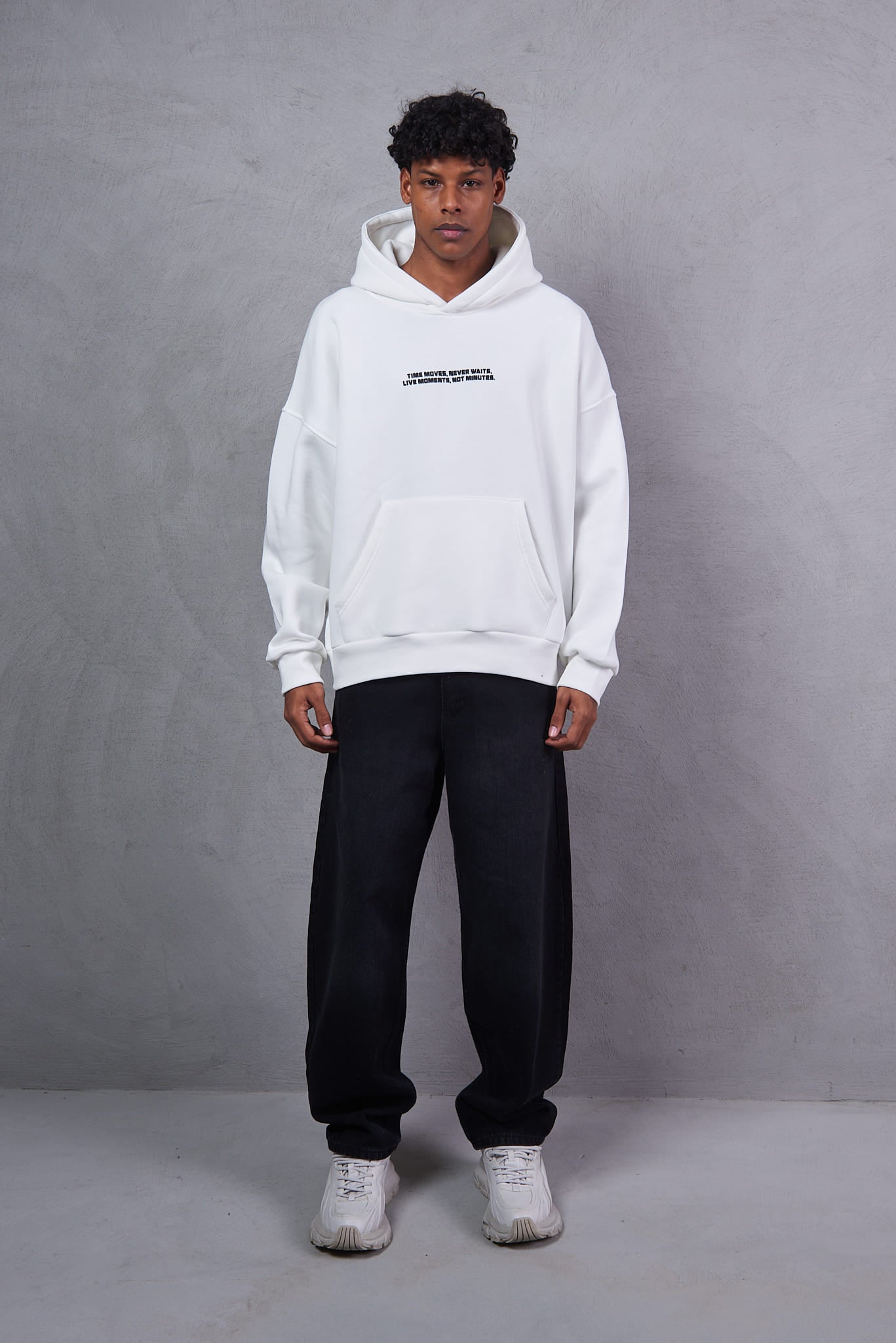 Urban DNA Applique Patch White Hoodie