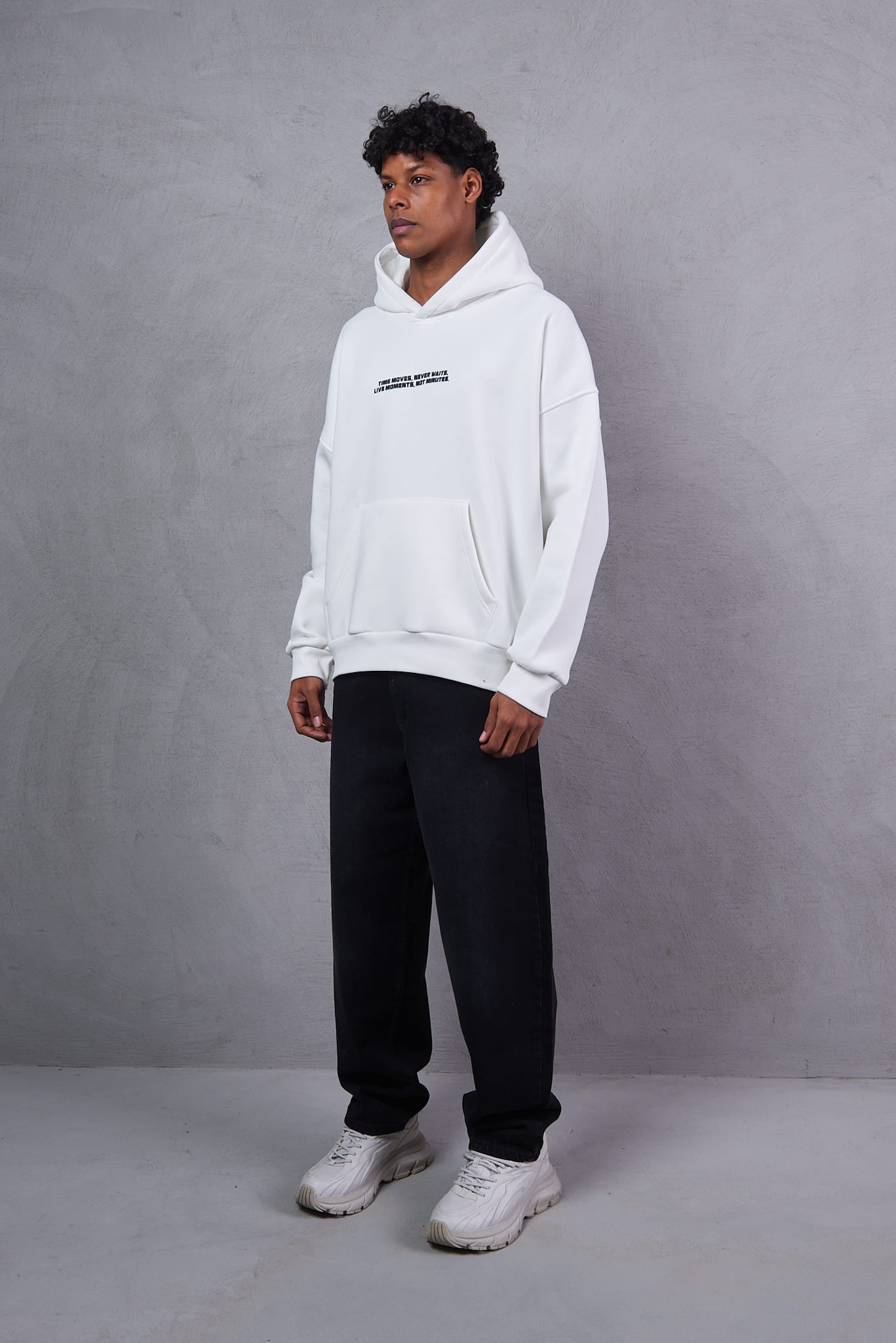 Urban DNA Applique Patch White Hoodie