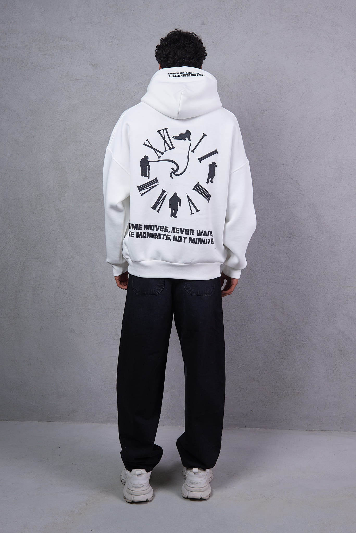 Urban DNA Applique Patch White Hoodie