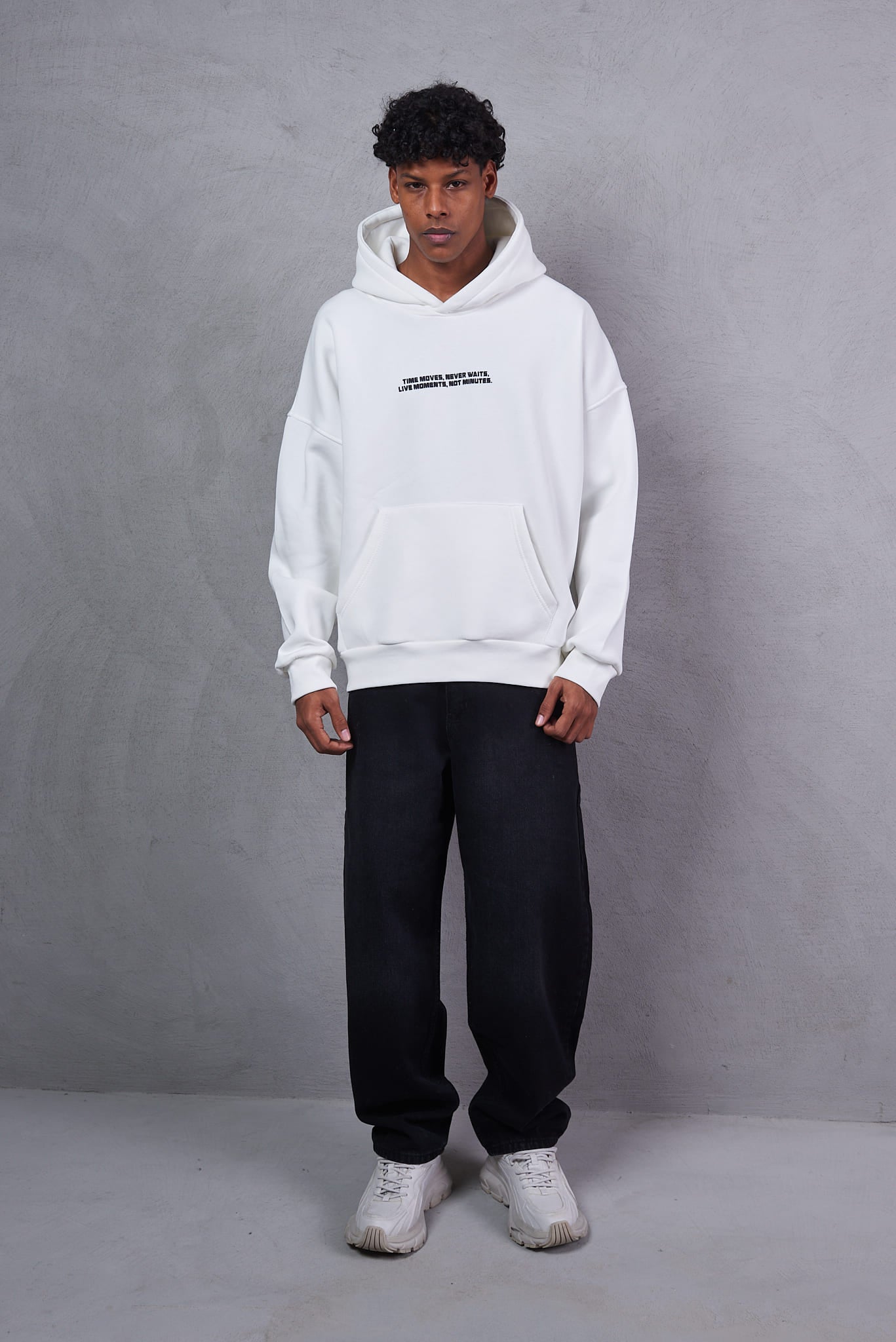 Urban DNA Applique Patch White Hoodie
