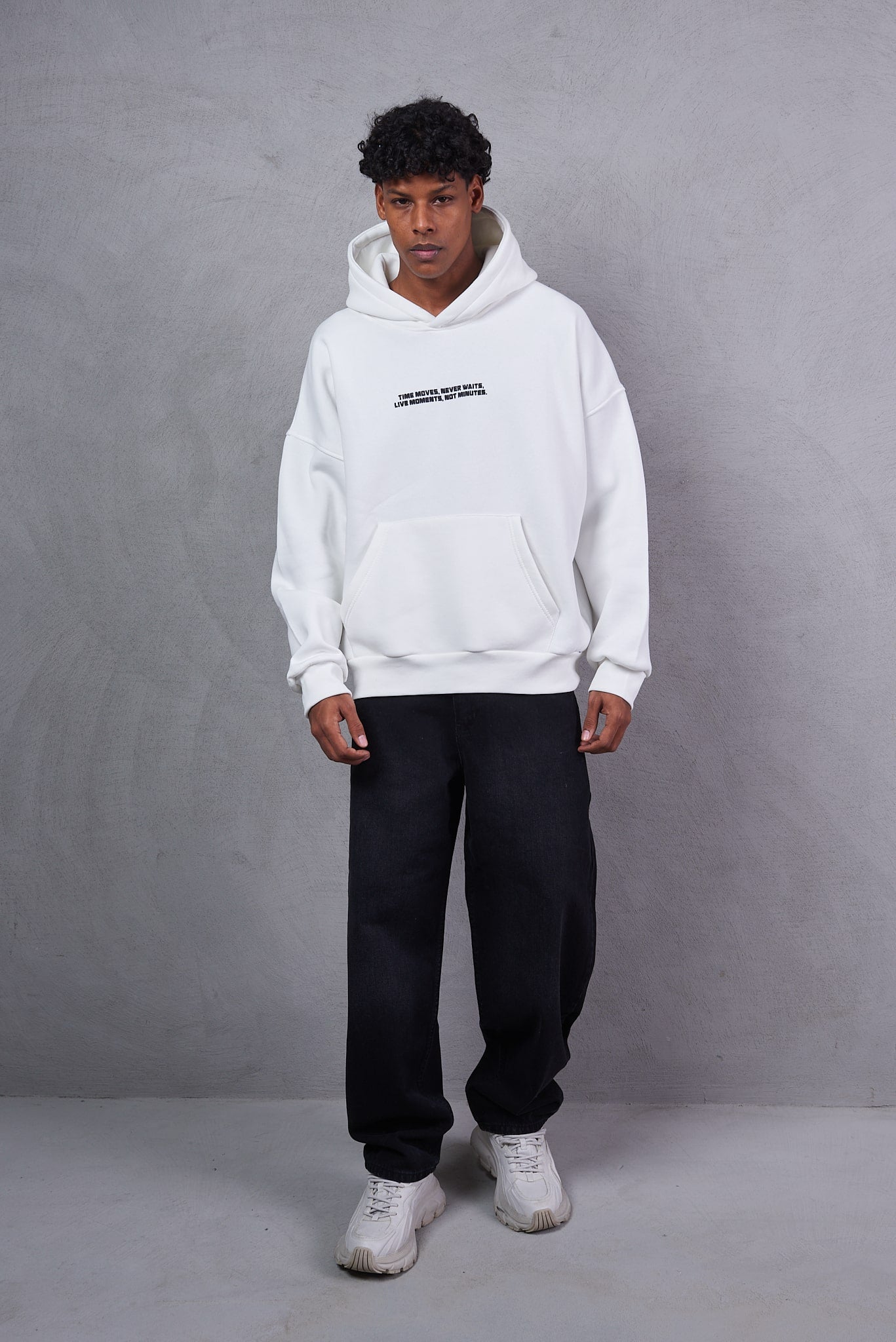 Urban DNA Applique Patch White Hoodie