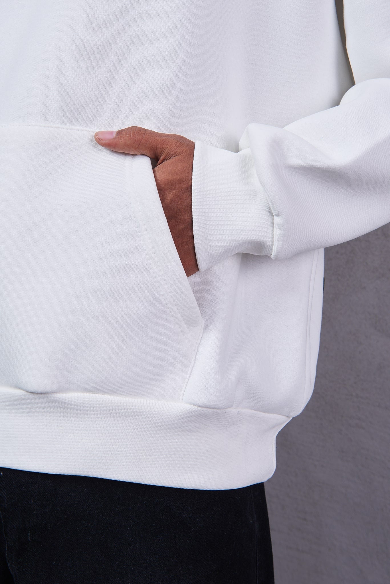 Urban DNA Applique Patch White Hoodie
