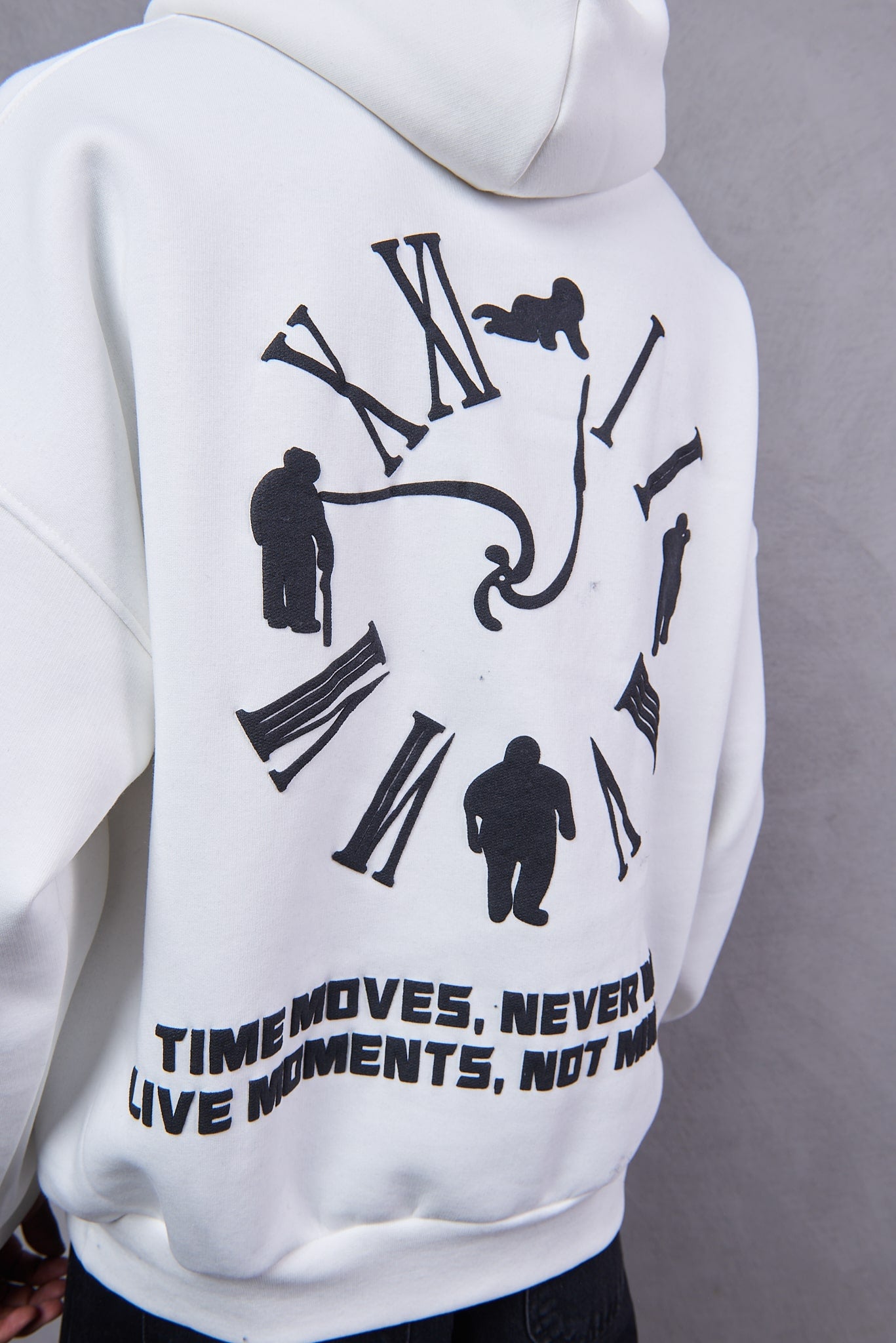 Urban DNA Applique Patch White Hoodie