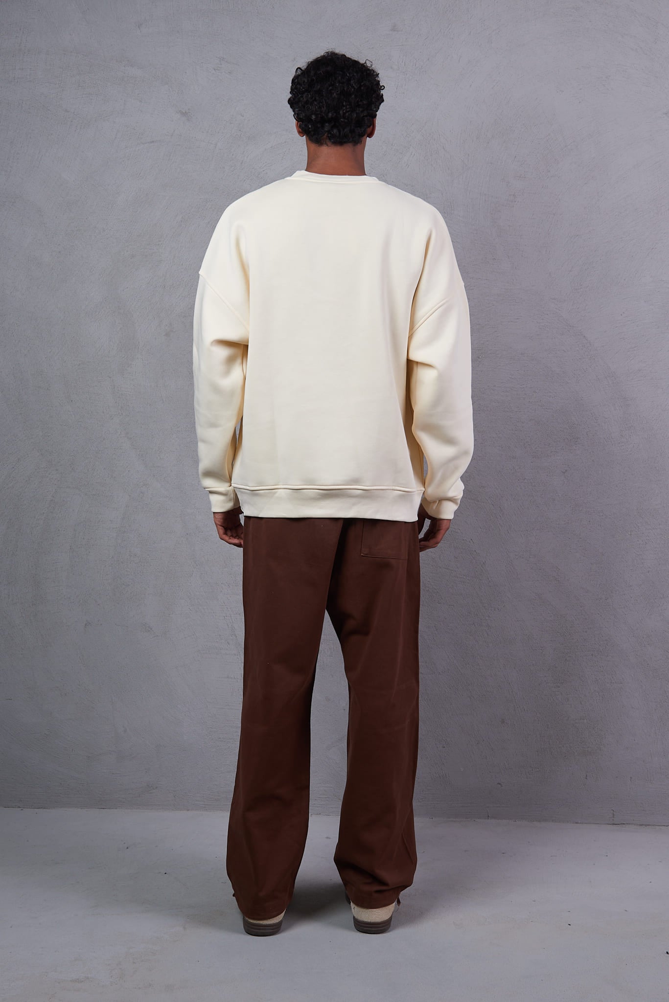 Men's Basic Crew Neck Oversized  Sweatshirt